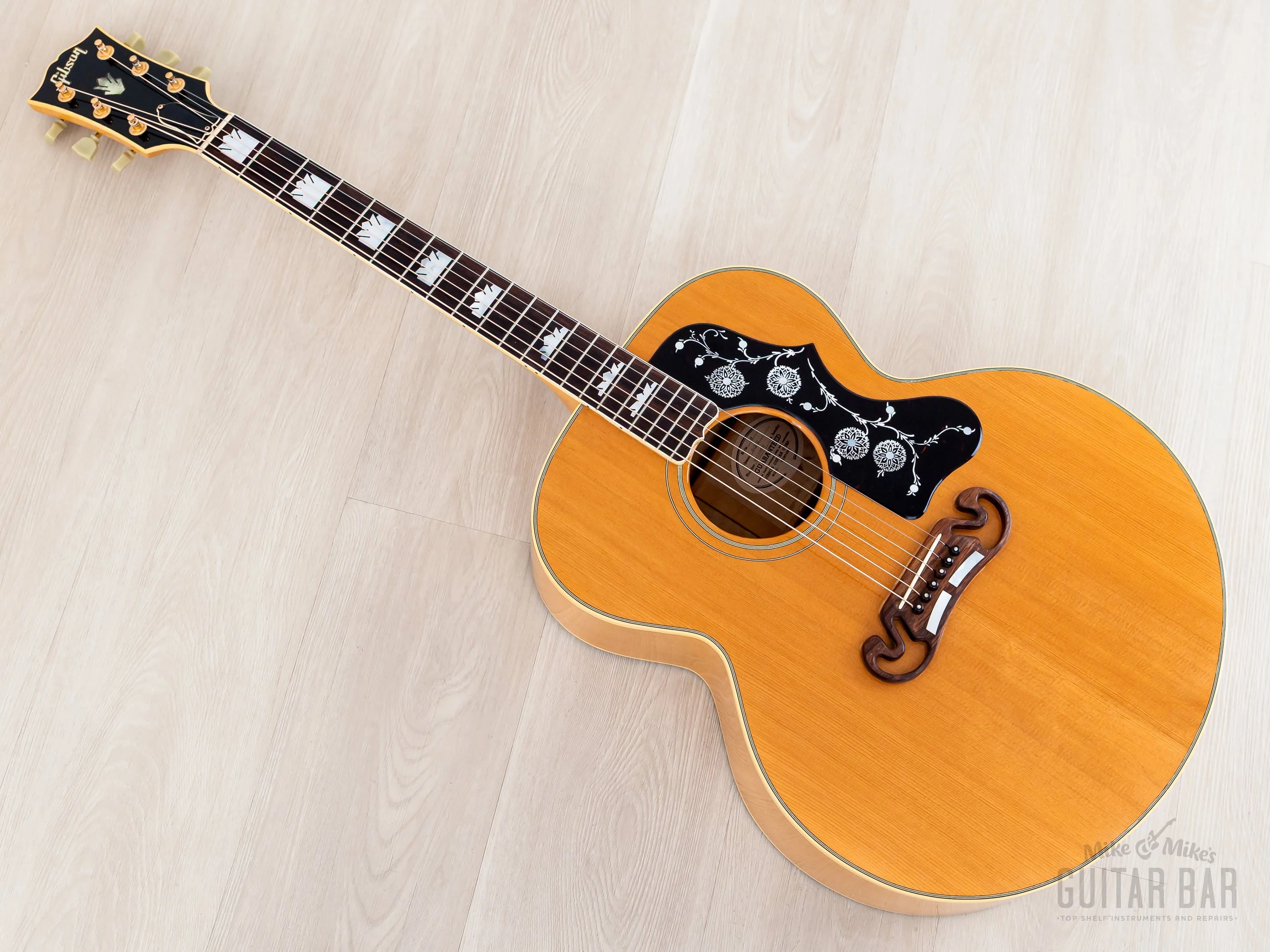 1993 Gibson J-200 Jumbo Guitar Antique Natural, Figured & Near-Mint w/ Case - Image 13