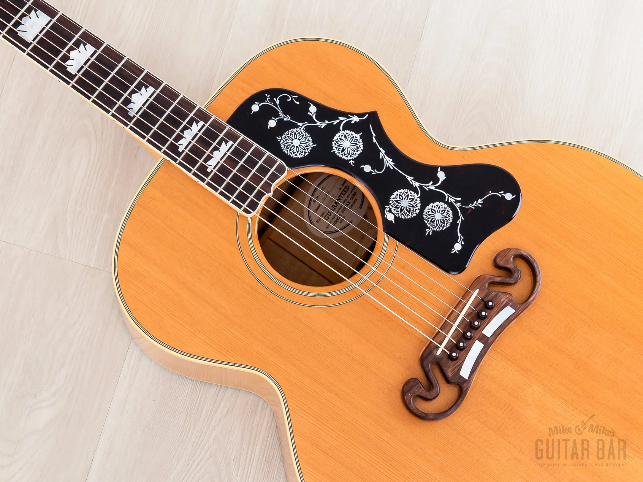 1993 Gibson J-200 Jumbo Guitar Antique Natural, Figured & Near-Mint w/ Case - Image 8