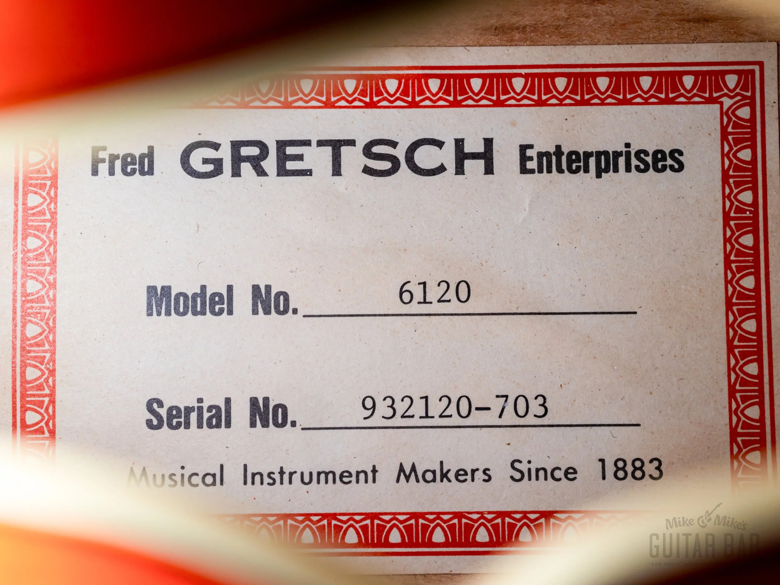 1993 Gretsch Nashville 6120 Chet Atkins Western Orange, Near-Mint w/ Case & Hangtag - Image 6