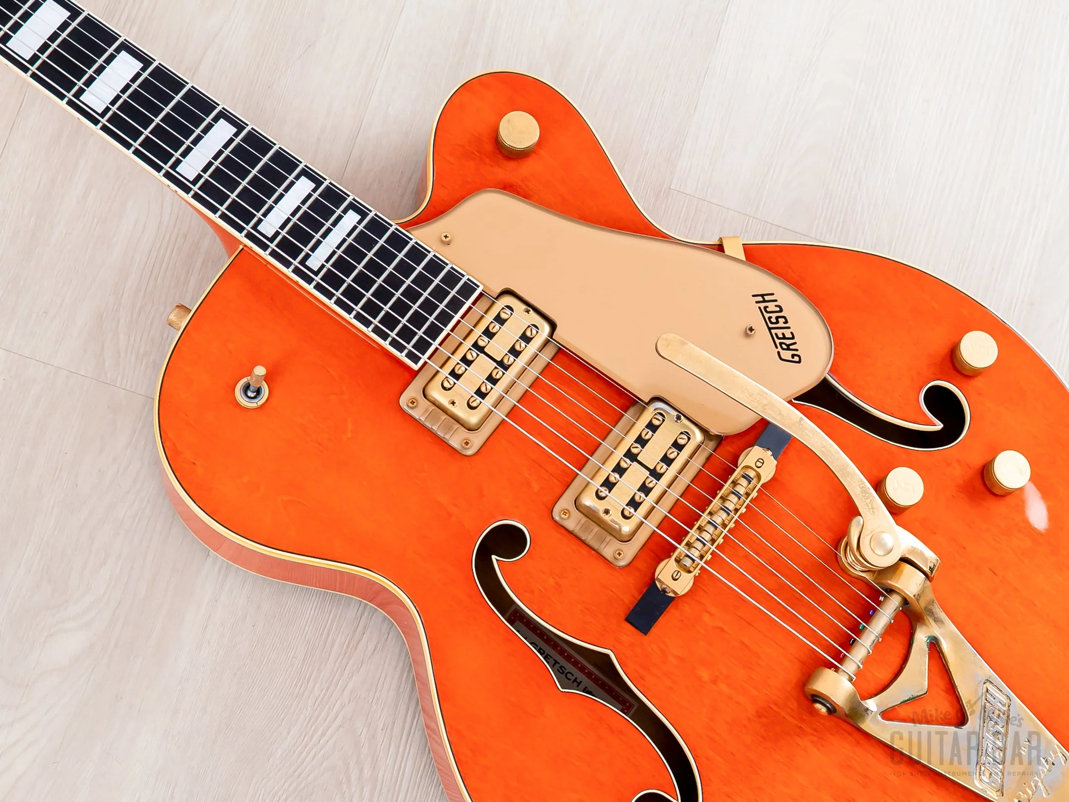1993 Gretsch Nashville 6120 Chet Atkins Western Orange, Near-Mint w/ Case & Hangtag - Image 7