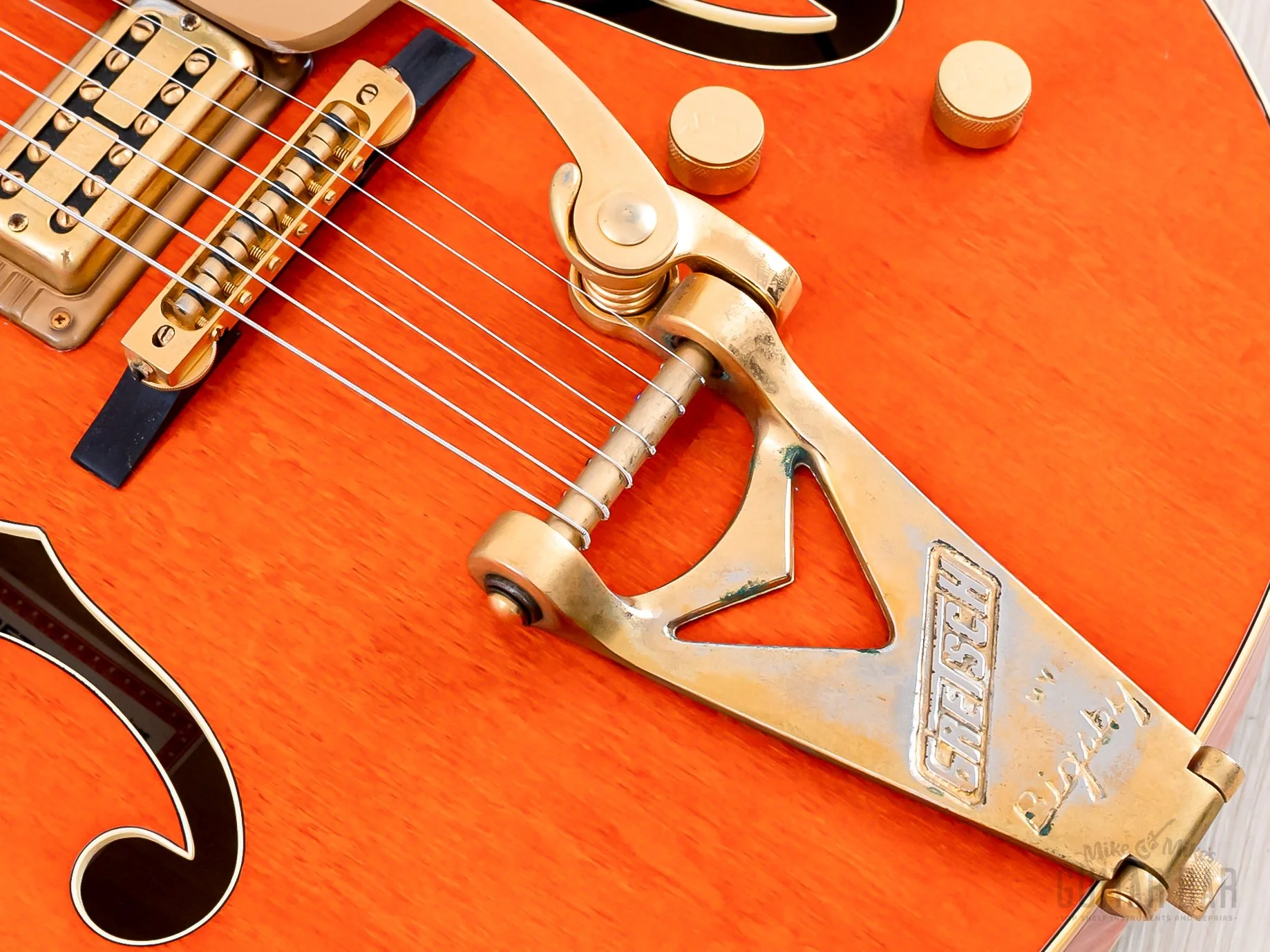 1993 Gretsch Nashville 6120 Chet Atkins Western Orange, Near-Mint w/ Case & Hangtag - Image 8