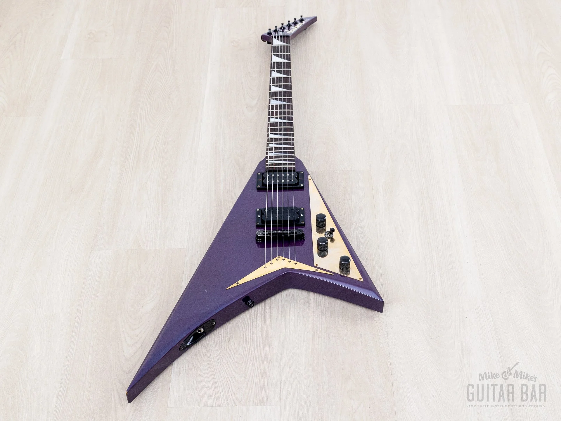 1993 Grover Jackson Randy Rhoads Standard V Blue Purple w/ DiMarzio DP100 Super Distortion - Image 10