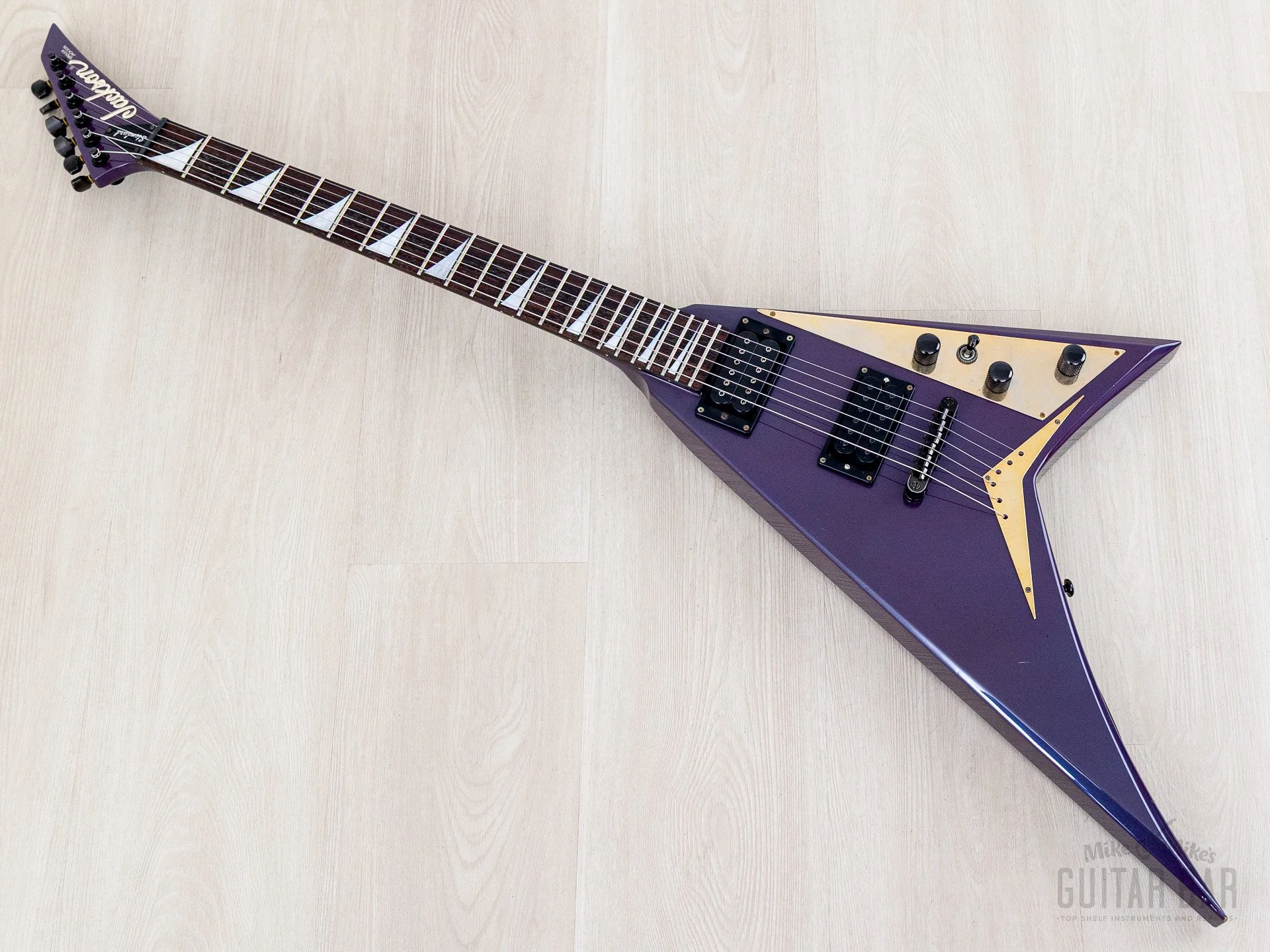 1993 Grover Jackson Randy Rhoads Standard V Blue Purple w/ DiMarzio DP100 Super Distortion - Image 11