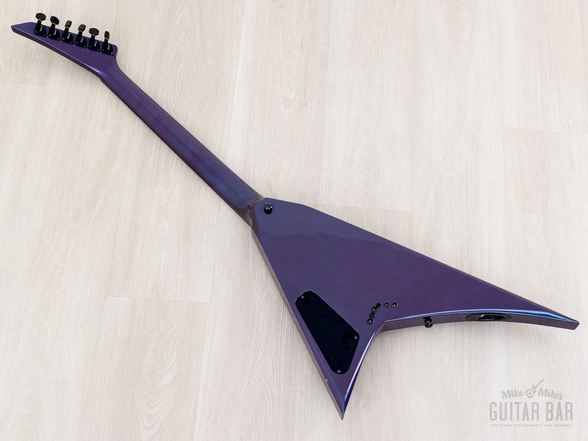 1993 Grover Jackson Randy Rhoads Standard V Blue Purple w/ DiMarzio DP100 Super Distortion - Image 12