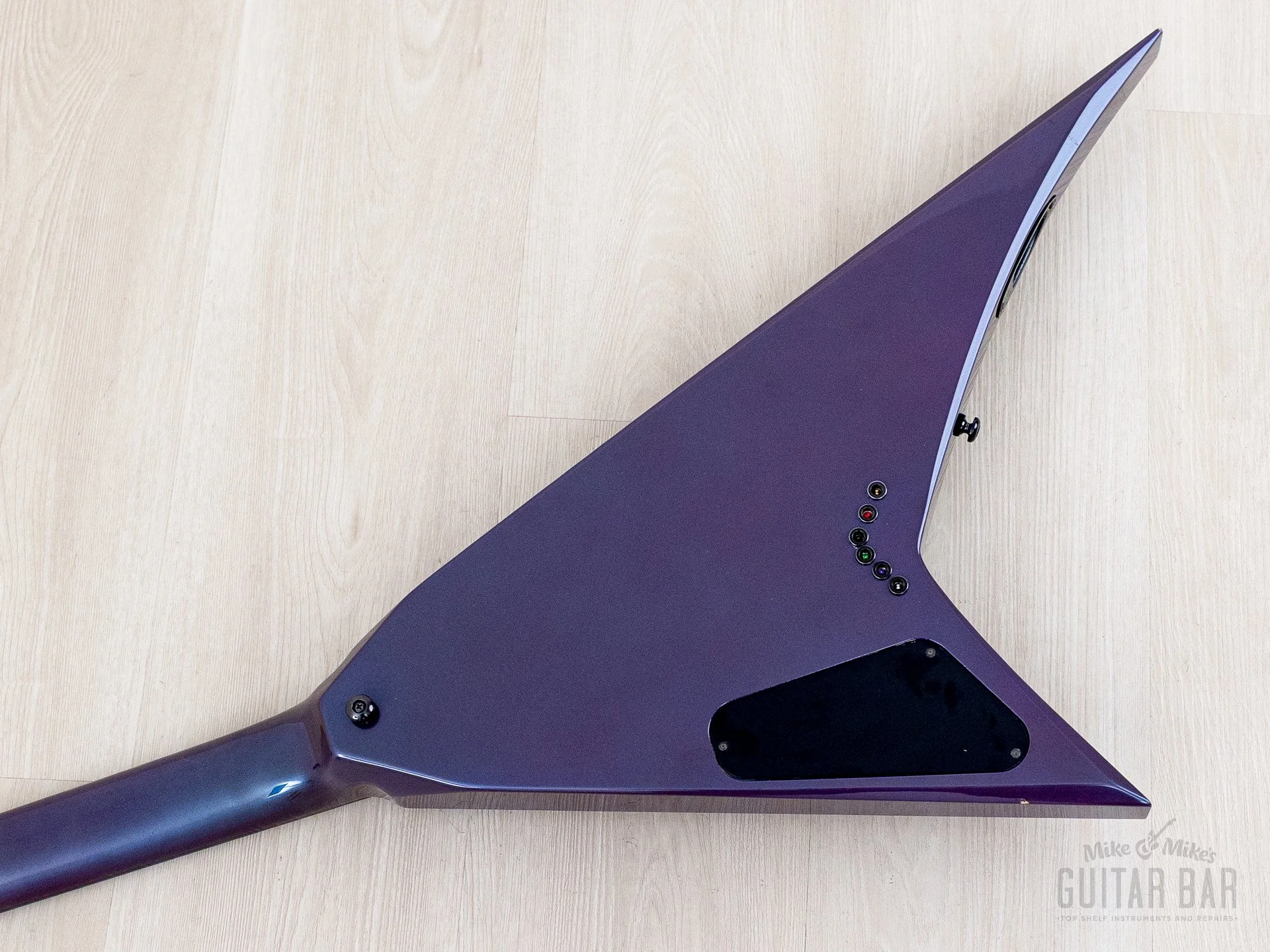 1993 Grover Jackson Randy Rhoads Standard V Blue Purple w/ DiMarzio DP100 Super Distortion - Image 14