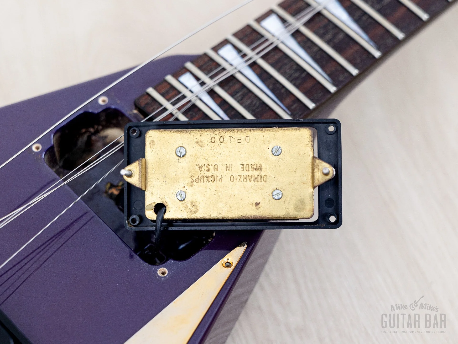 1993 Grover Jackson Randy Rhoads Standard V Blue Purple w/ DiMarzio DP100 Super Distortion - Image 17