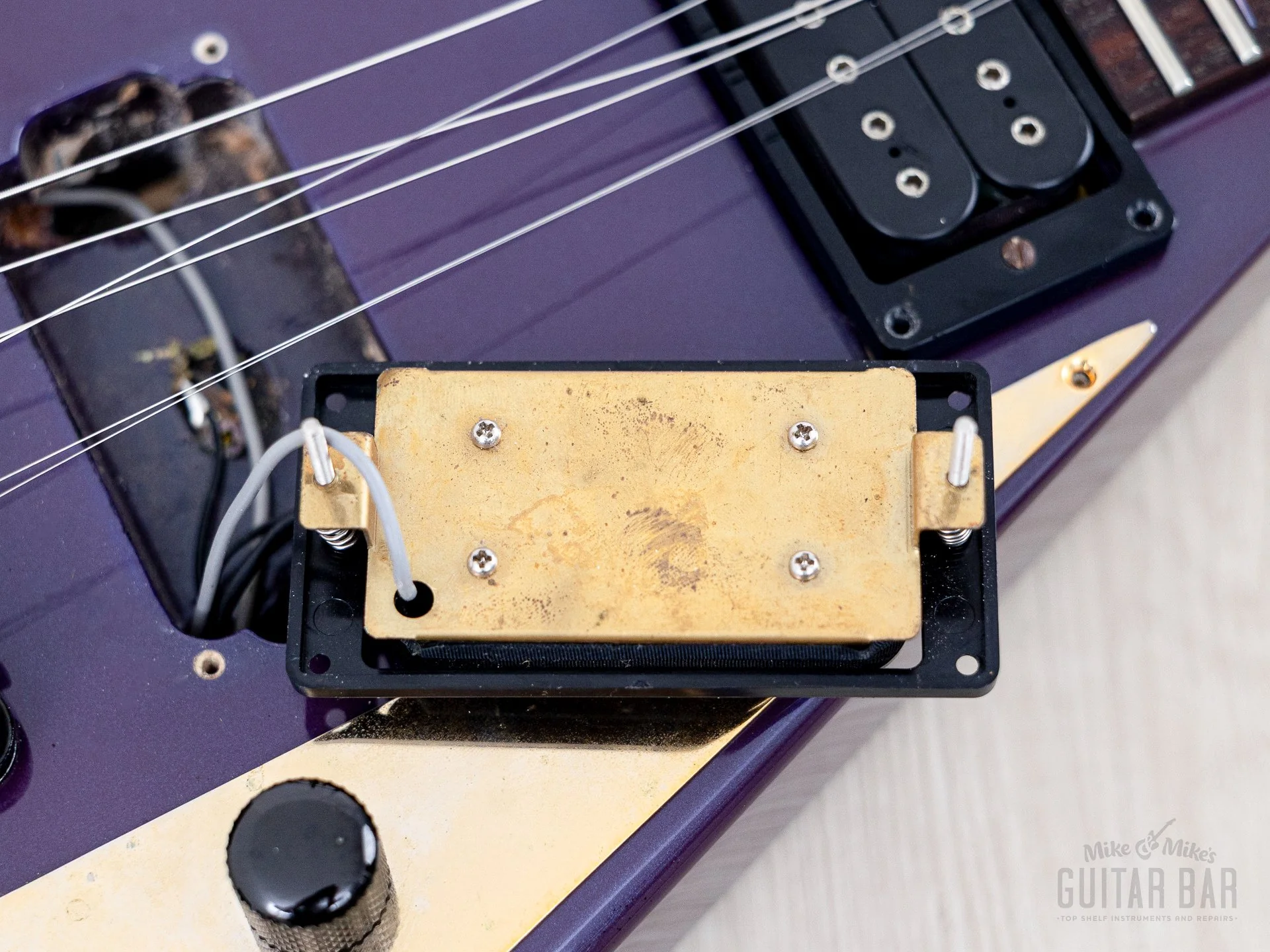 1993 Grover Jackson Randy Rhoads Standard V Blue Purple w/ DiMarzio DP100 Super Distortion - Image 18
