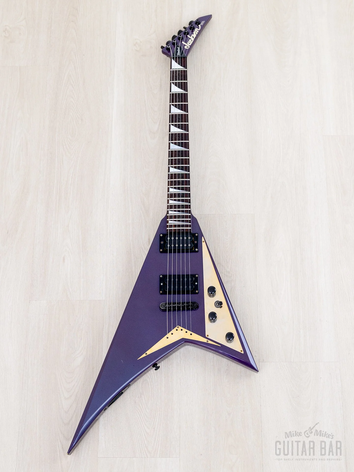 1993 Grover Jackson Randy Rhoads Standard V Blue Purple w/ DiMarzio DP100 Super Distortion - Image 2