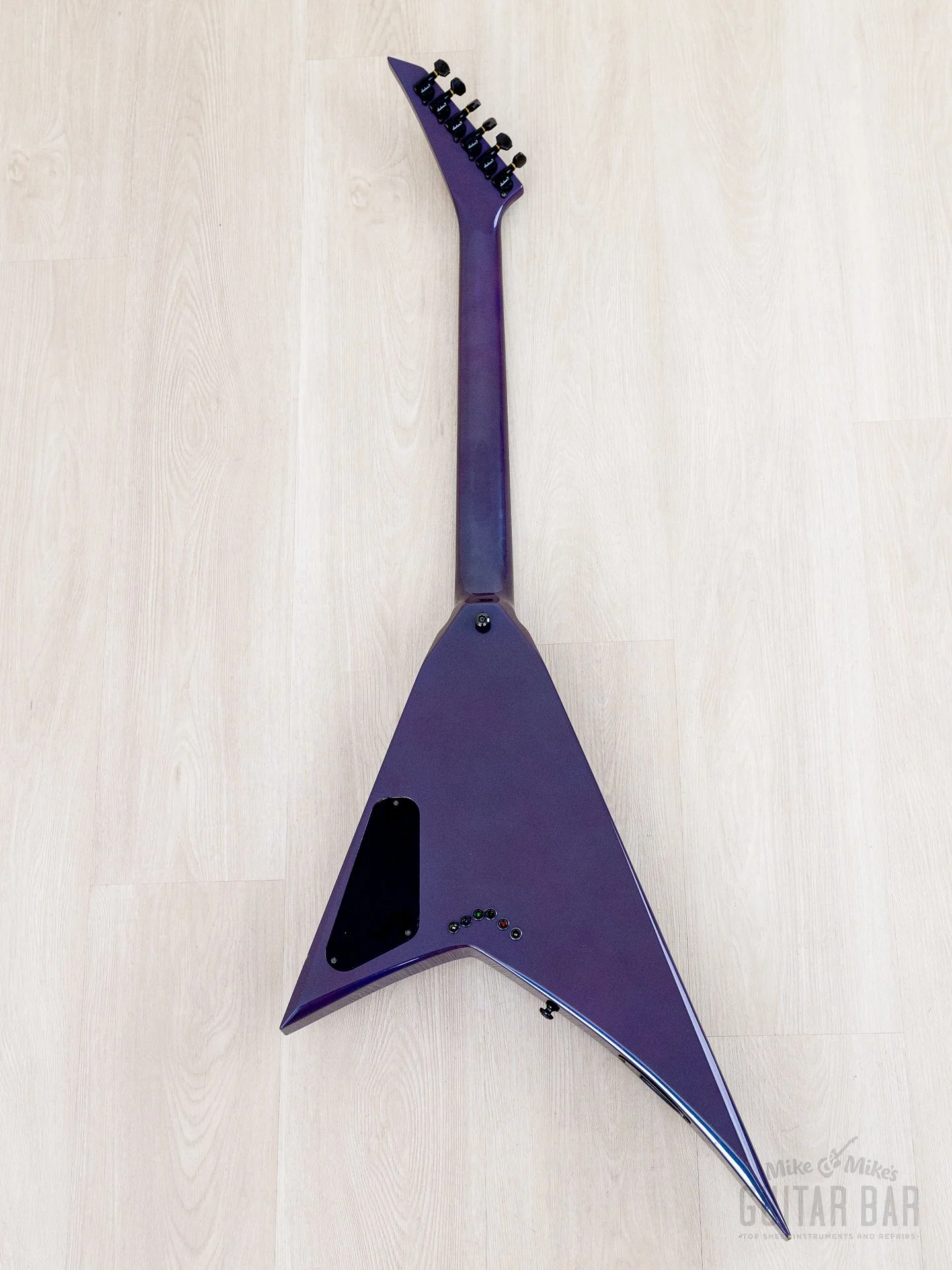 1993 Grover Jackson Randy Rhoads Standard V Blue Purple w/ DiMarzio DP100 Super Distortion - Image 3