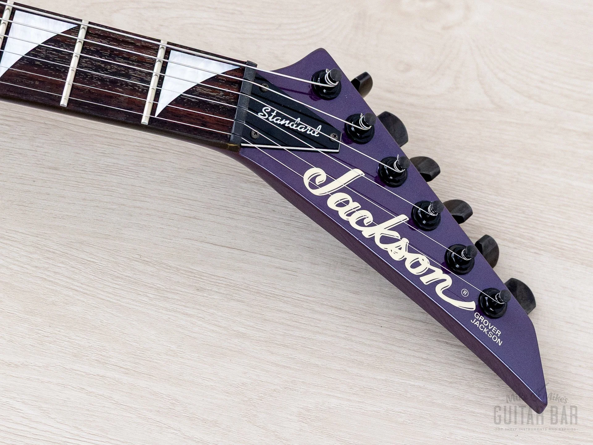 1993 Grover Jackson Randy Rhoads Standard V Blue Purple w/ DiMarzio DP100 Super Distortion - Image 4