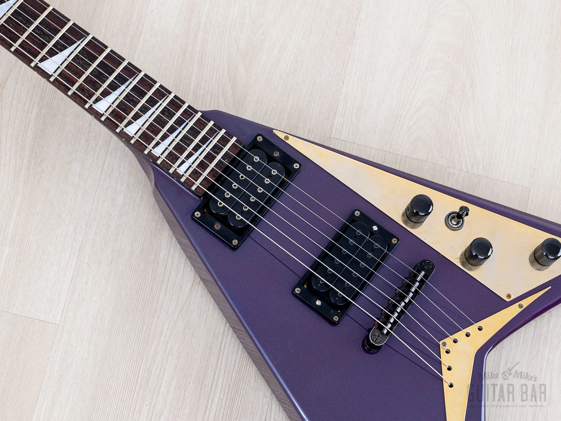 1993 Grover Jackson Randy Rhoads Standard V Blue Purple w/ DiMarzio DP100 Super Distortion - Image 7