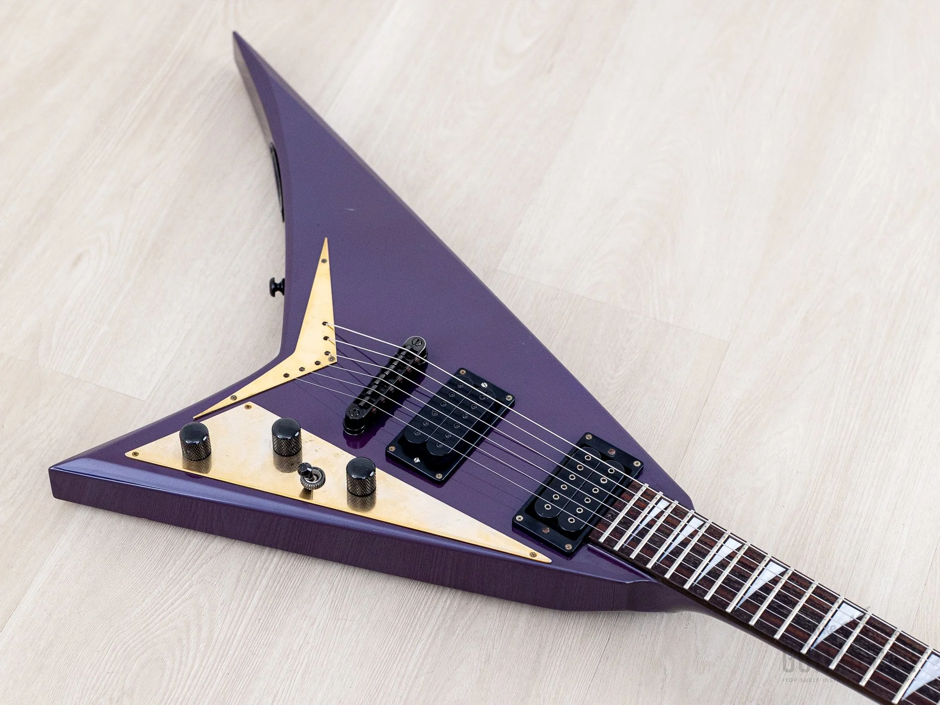 1993 Grover Jackson Randy Rhoads Standard V Blue Purple w/ DiMarzio DP100 Super Distortion - Image 8
