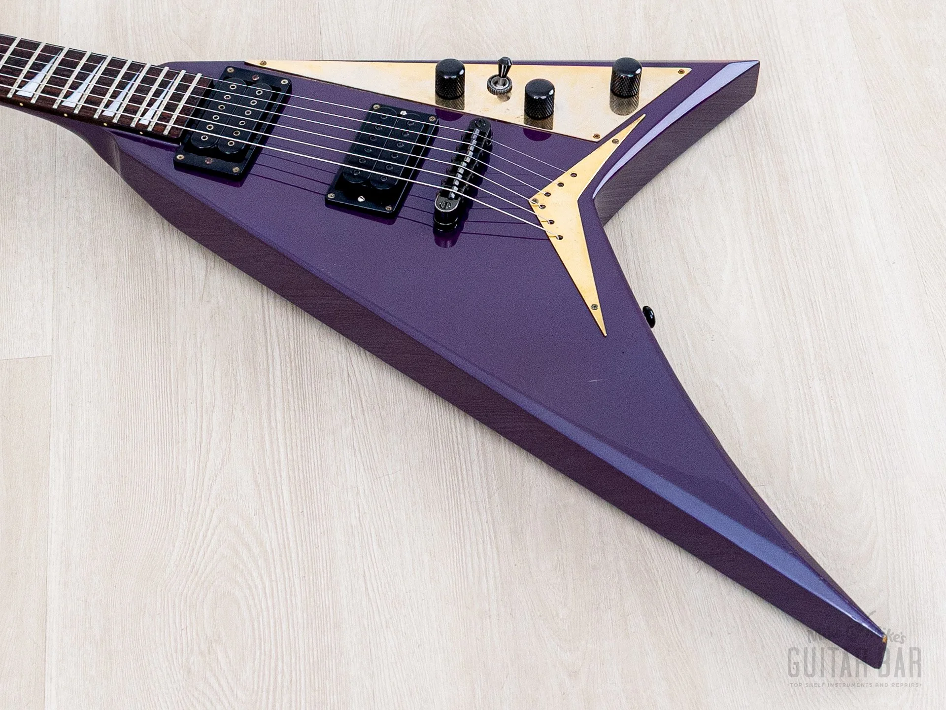 1993 Grover Jackson Randy Rhoads Standard V Blue Purple w/ DiMarzio DP100 Super Distortion - Image 9