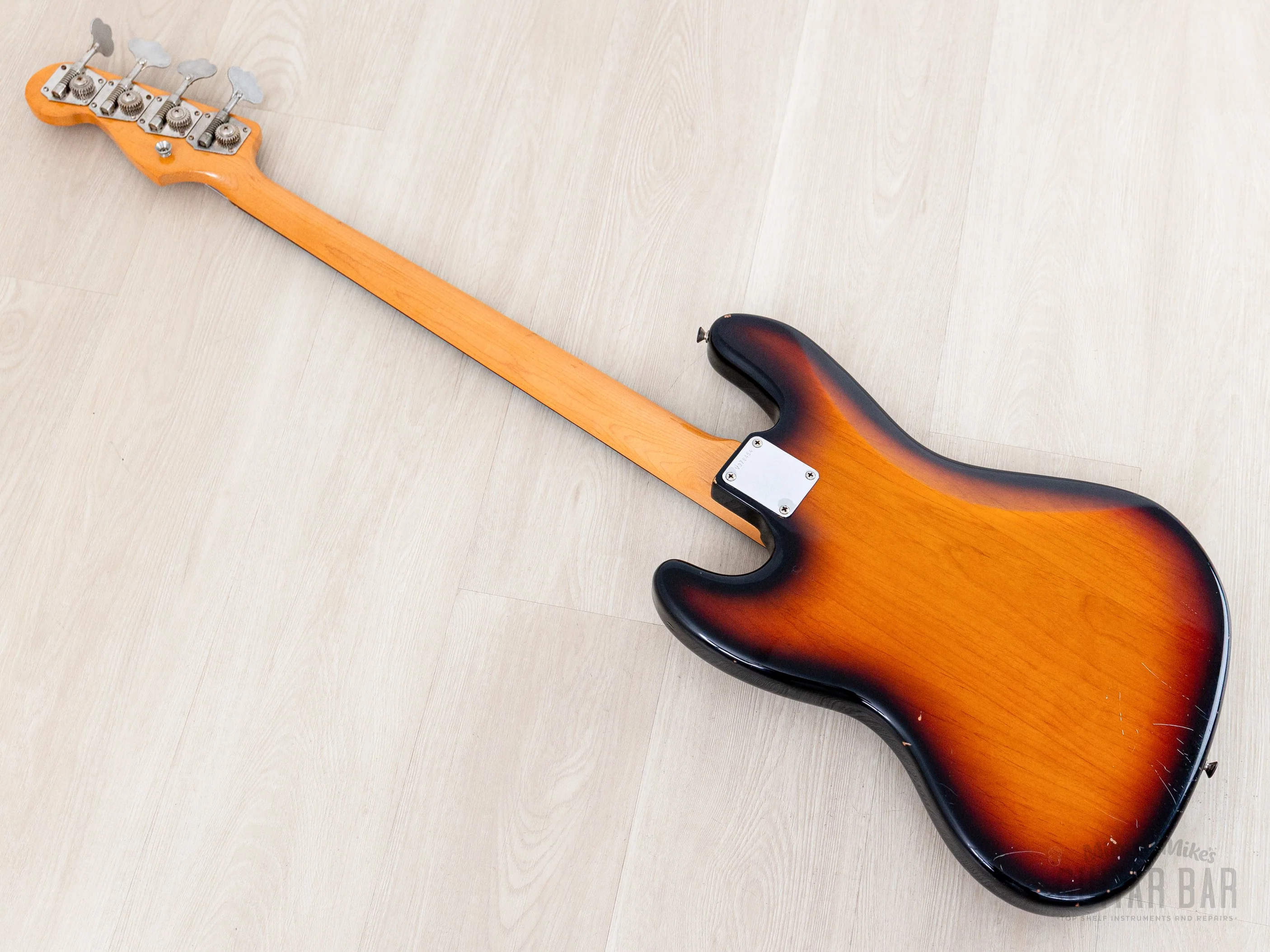 1994 Fender American Vintage ‘62 Jazz Bass Stack Knob Sunburst, 100% Original w/ Tweed Case - Image 13