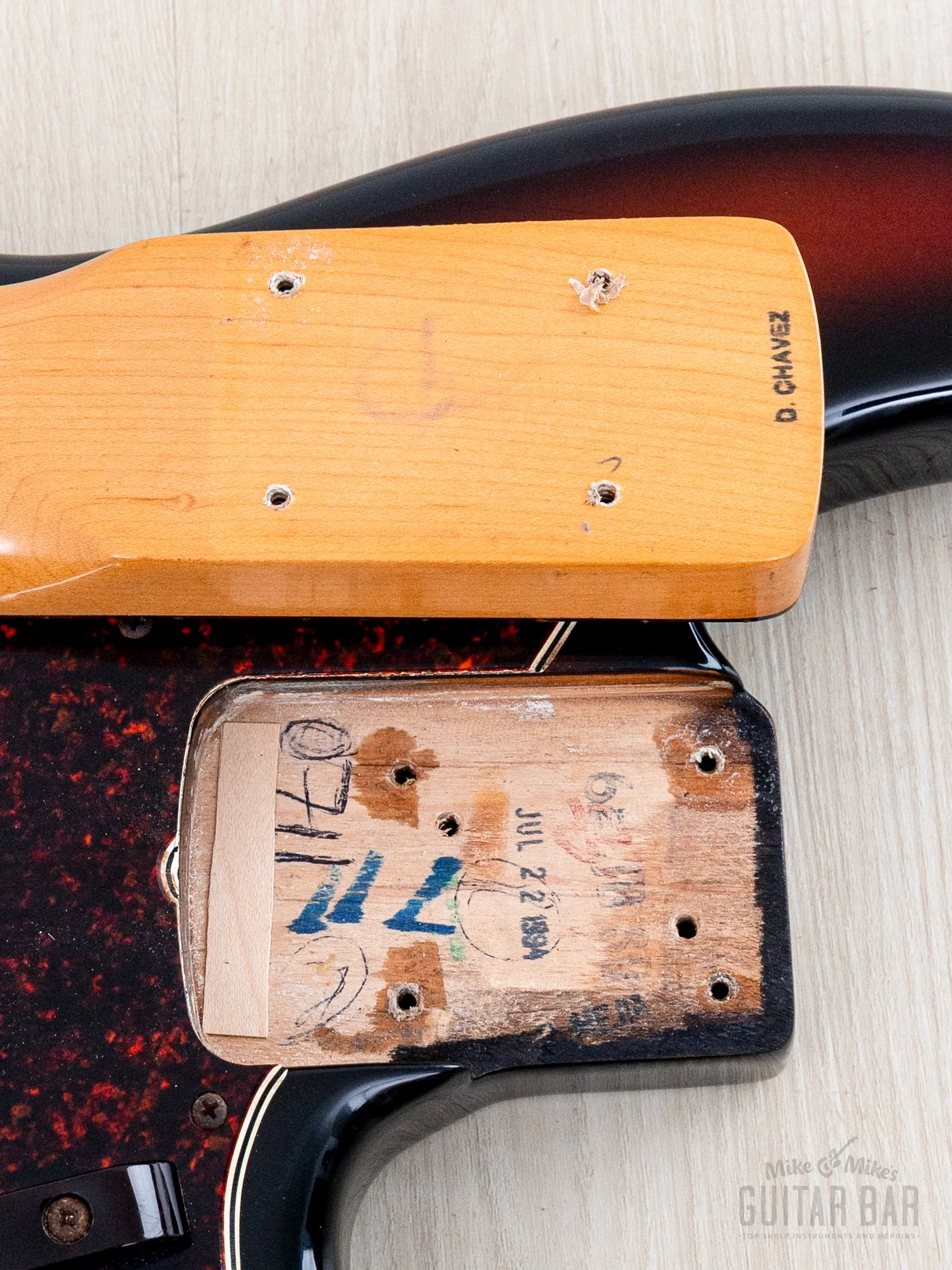 1994 Fender American Vintage ‘62 Jazz Bass Stack Knob Sunburst, 100% Original w/ Tweed Case - Image 19