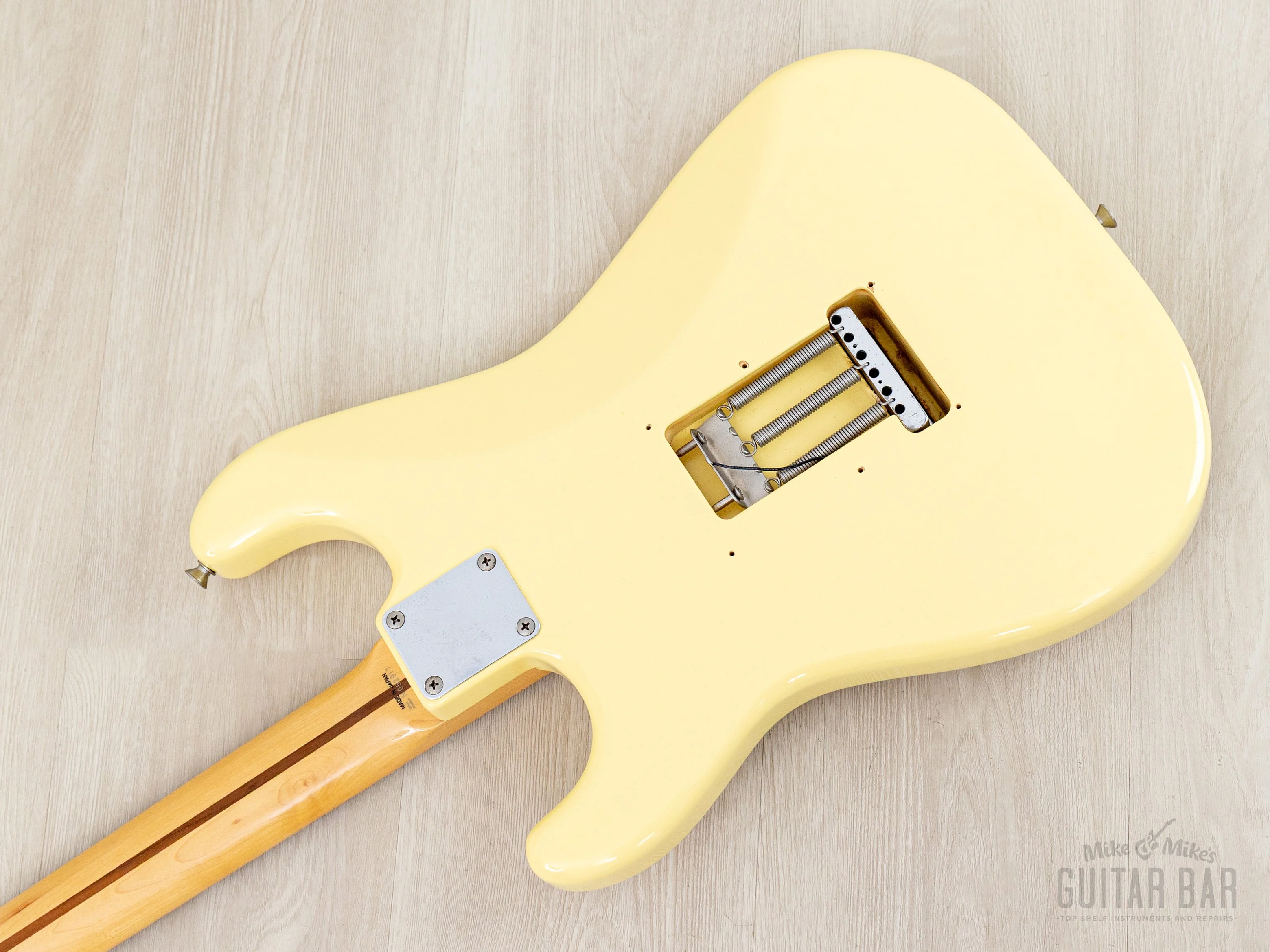 1994 Fender Custom Edition Yngwie Malmsteen Stratocaster ST72-140YM Yellow White w/ Dimarzio & Tweed Case, Japan MIJ - Image 15