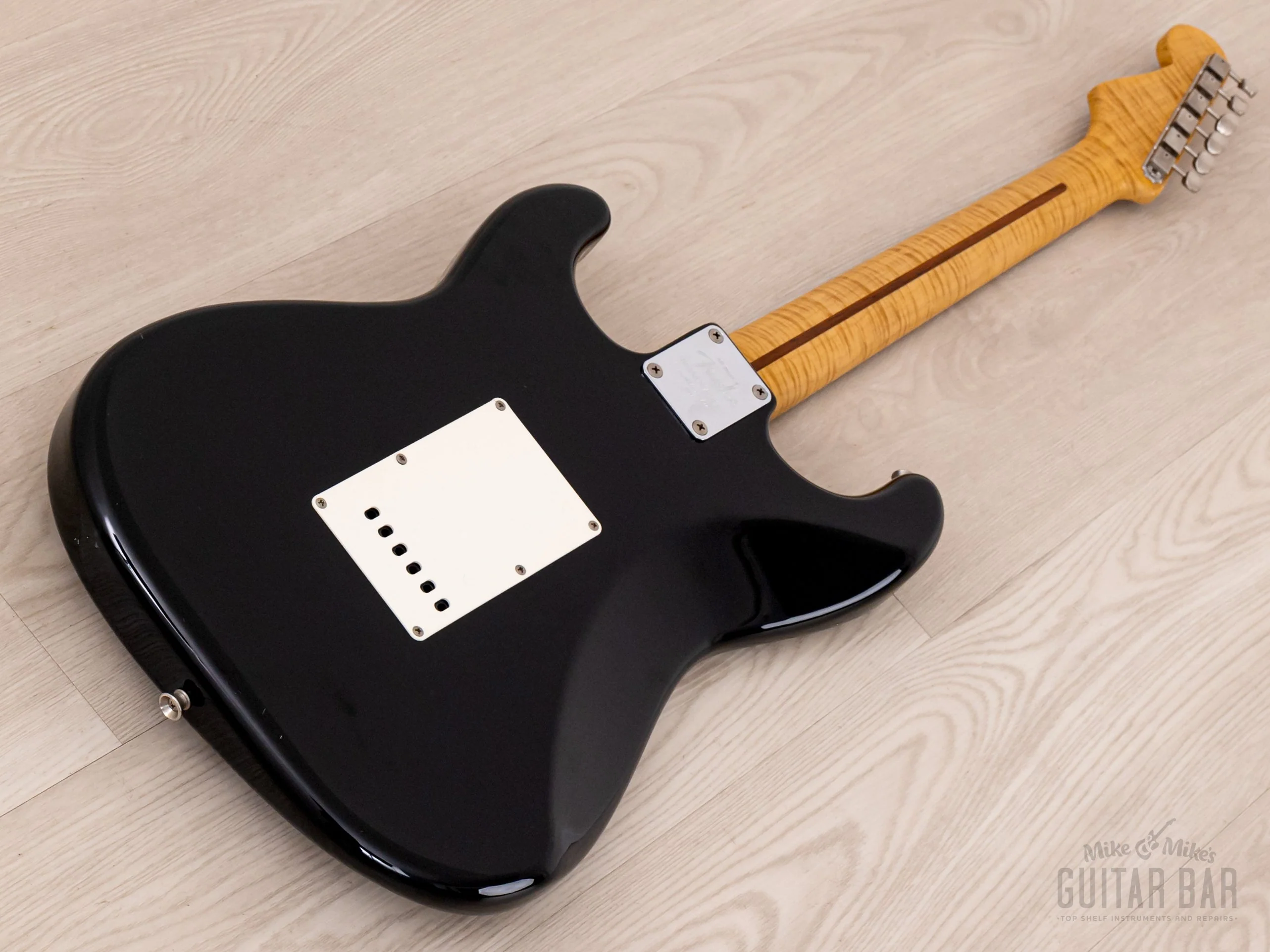 1994 Fender Stratocaster ‘57 Vintage Reissue 40th Anniversary ST57-65AS Foto Flame Black, Japan MIJ - Image 13