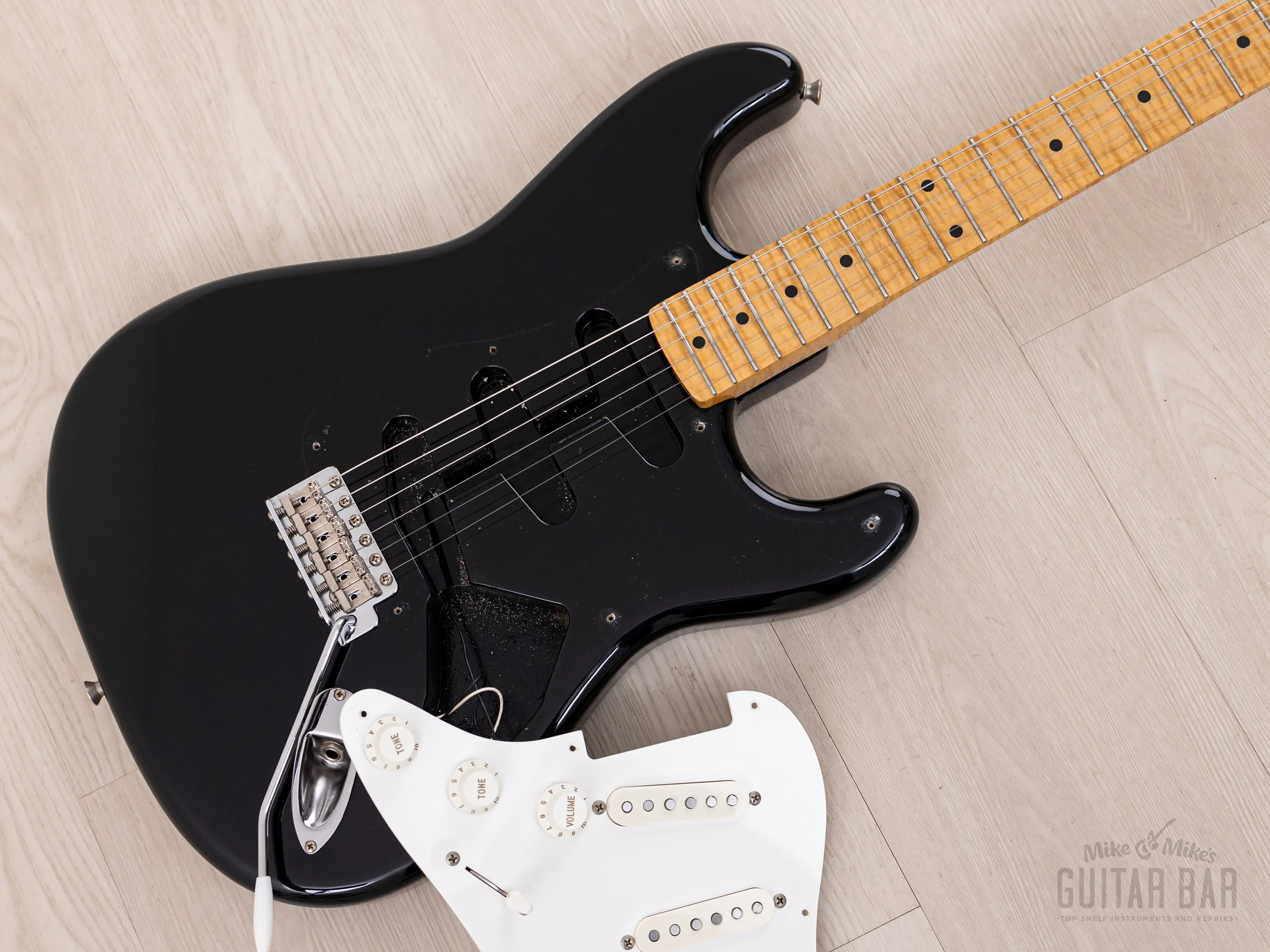 1994 Fender Stratocaster ‘57 Vintage Reissue 40th Anniversary ST57-65AS Foto Flame Black, Japan MIJ - Image 21