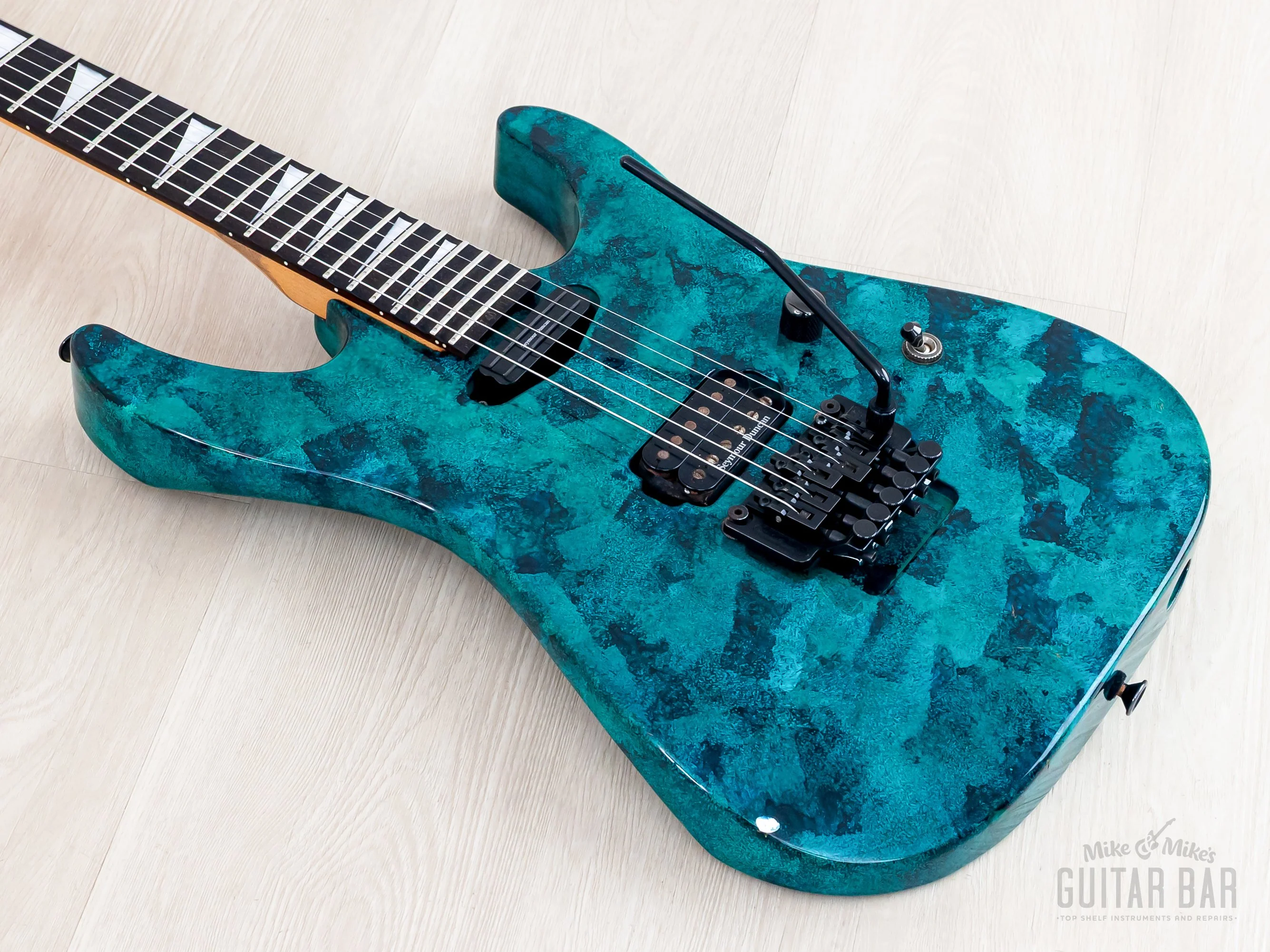 1994 Grover Jackson Doug Aldrich Custom Psycho Green-Blue, Japan - Image 10