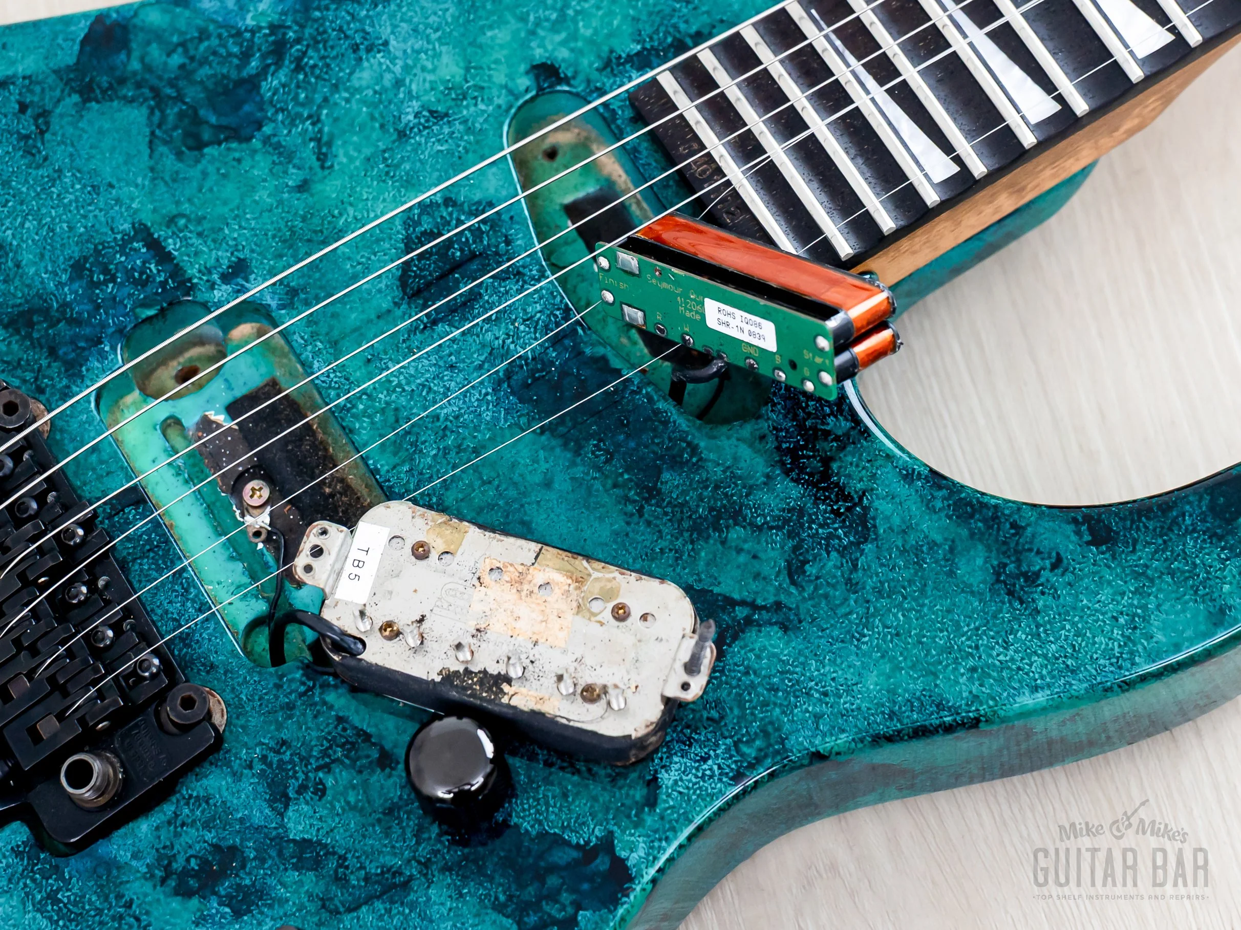 1994 Grover Jackson Doug Aldrich Custom Psycho Green-Blue, Japan - Image 16