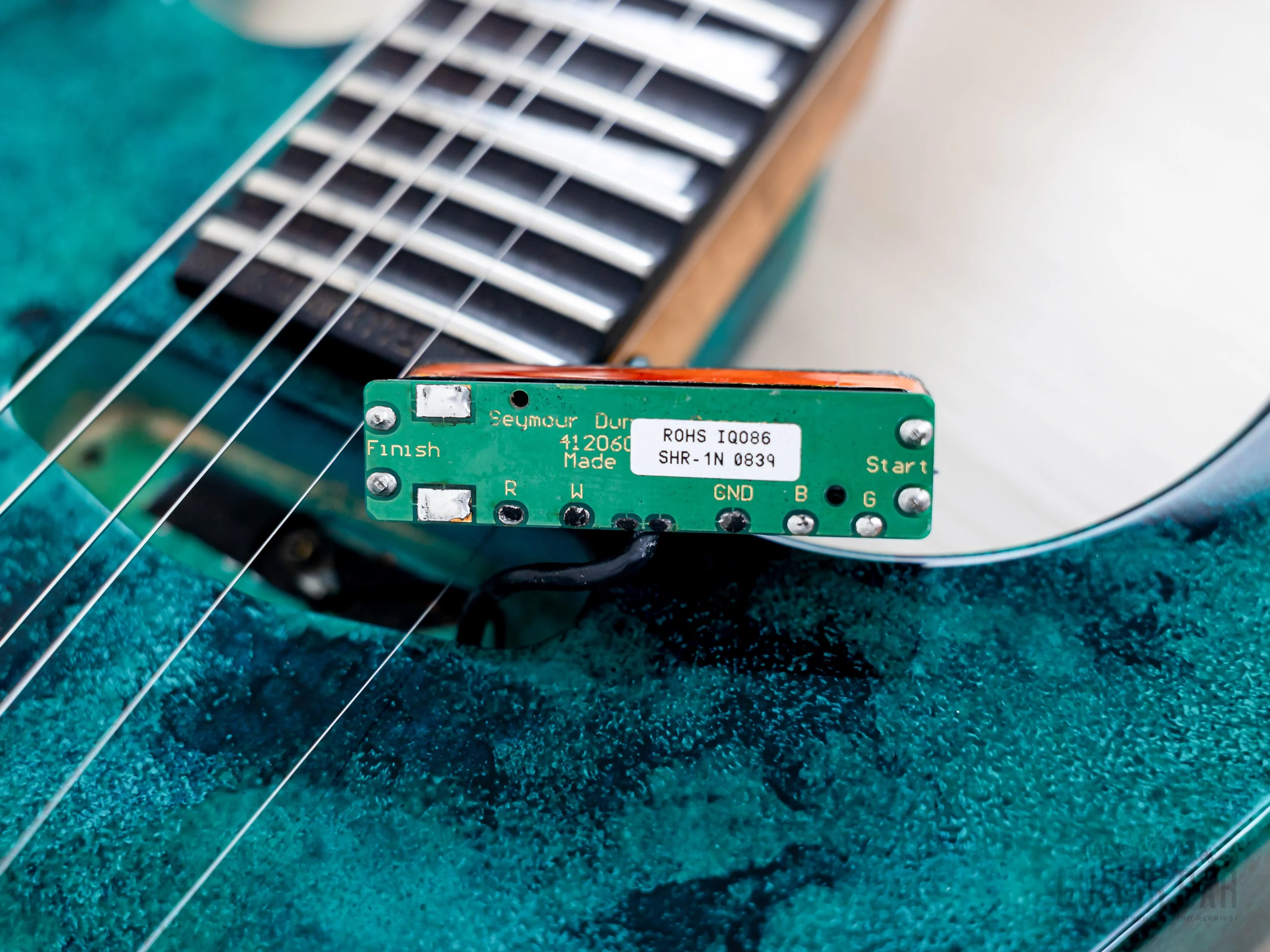 1994 Grover Jackson Doug Aldrich Custom Psycho Green-Blue, Japan - Image 17