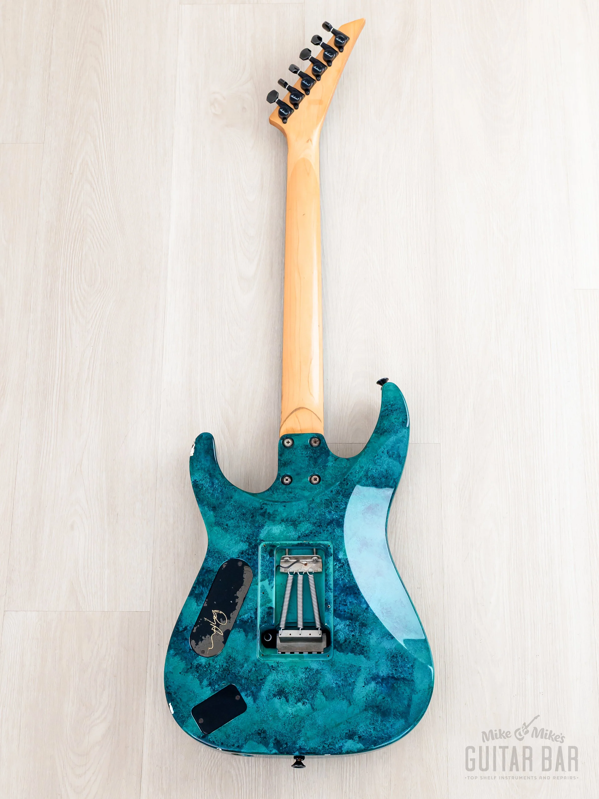 1994 Grover Jackson Doug Aldrich Custom Psycho Green-Blue, Japan - Image 3