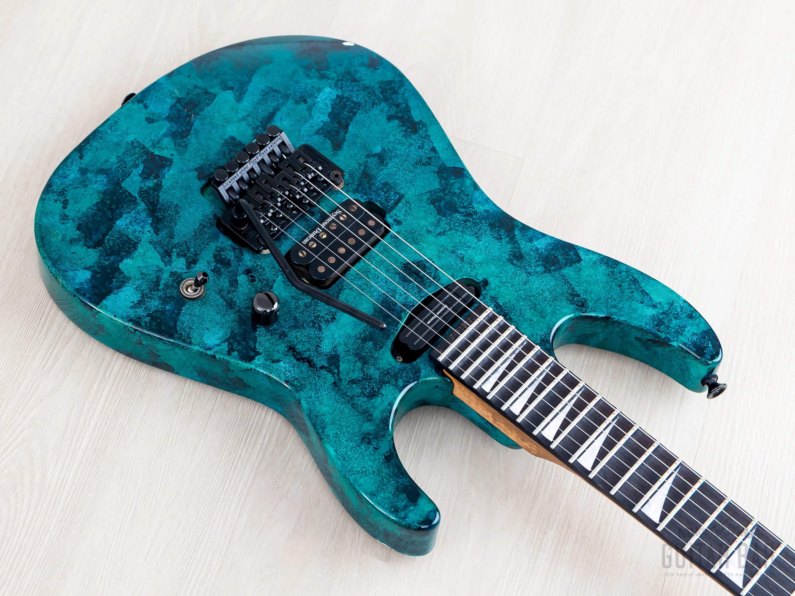 1994 Grover Jackson Doug Aldrich Custom Psycho Green-Blue, Japan - Image 9