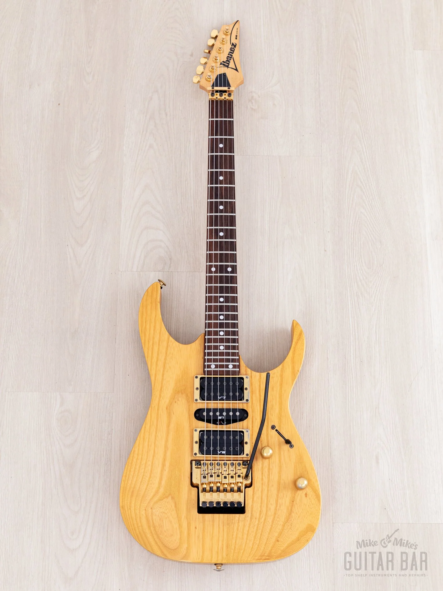 1994 Ibanez RG670 HSH Natural Matte, Near-Mint w/ Lo-Pro Edge - Image 2
