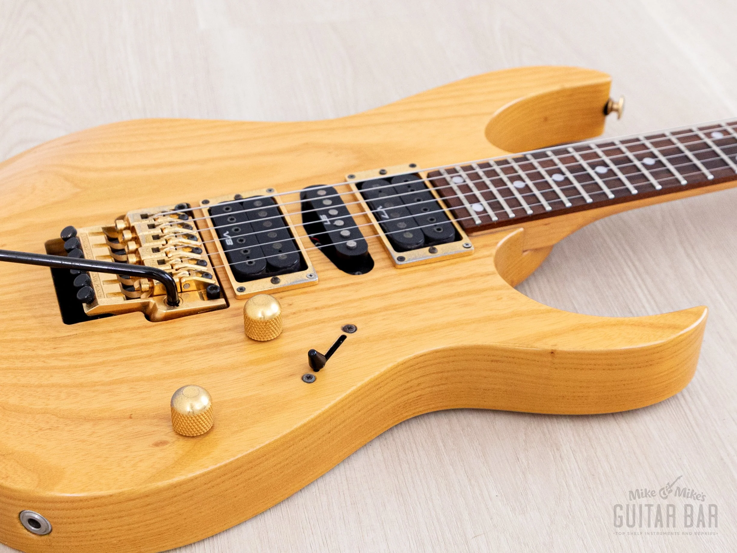 1994 Ibanez RG670 HSH Natural Matte, Near-Mint w/ Lo-Pro Edge - Image 6