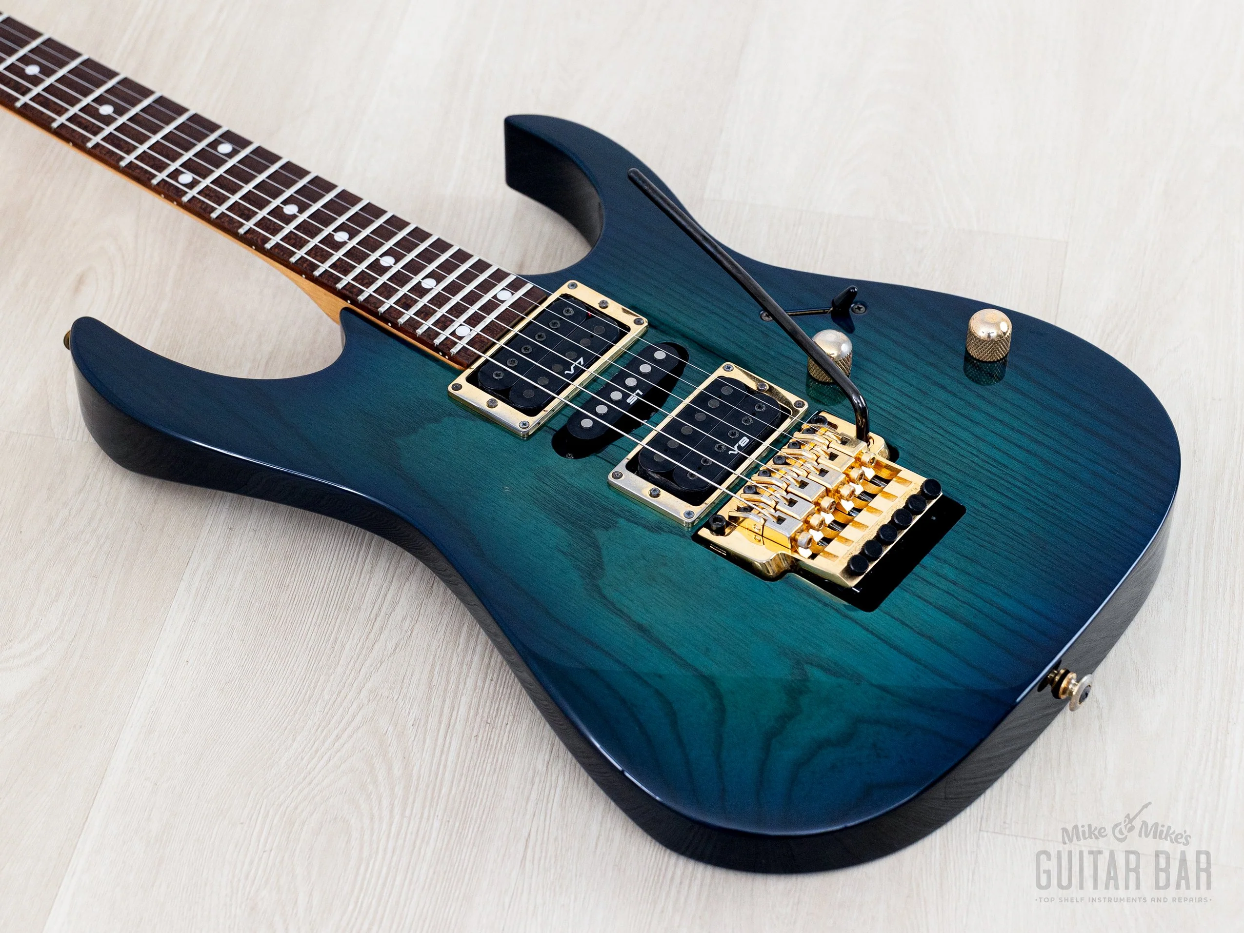 1994 Ibanez RG670 HSH Royal Blue Sunburst w/ Dimarzio & Floyd Rose-Licensed Tremolo - Image 10