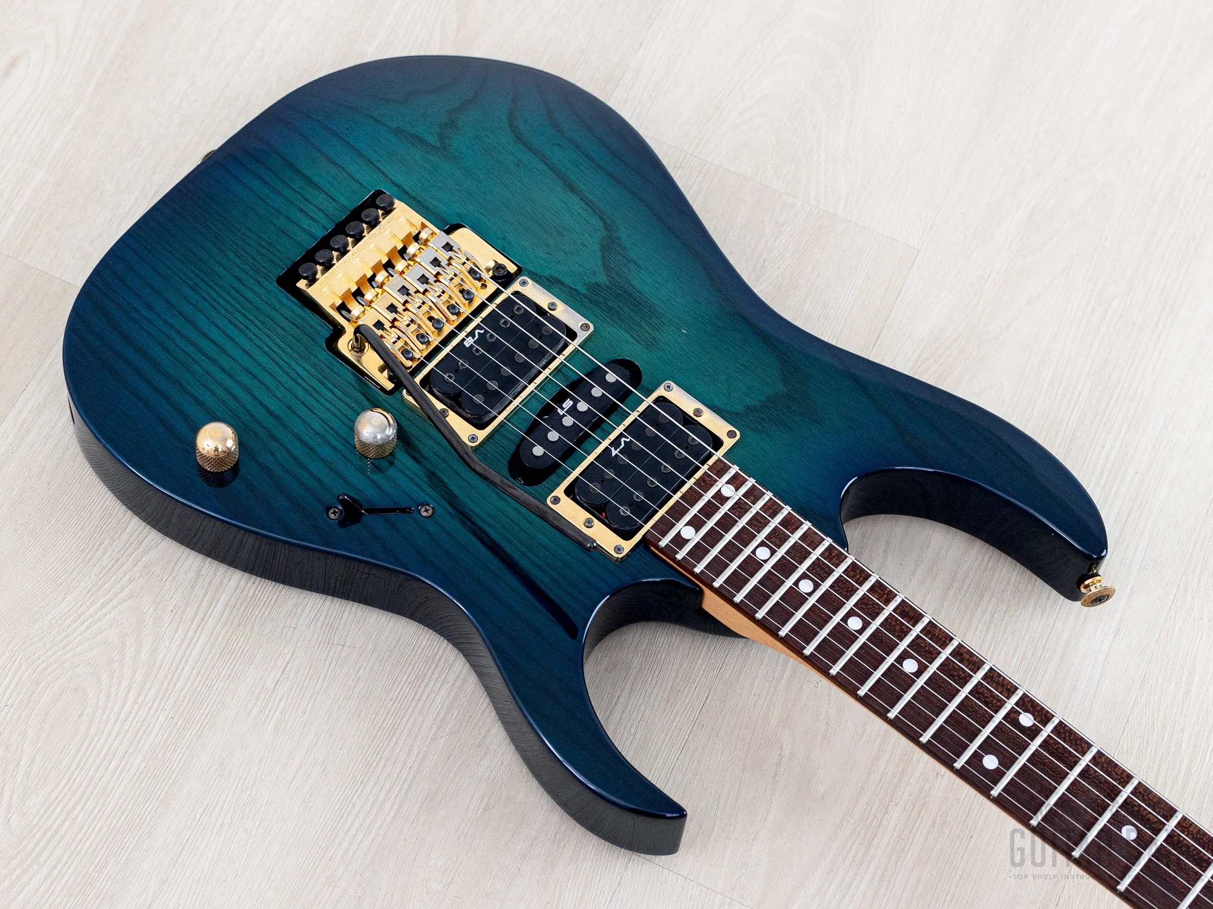 1994 Ibanez RG670 HSH Royal Blue Sunburst w/ Dimarzio & Floyd Rose-Licensed Tremolo - Image 9