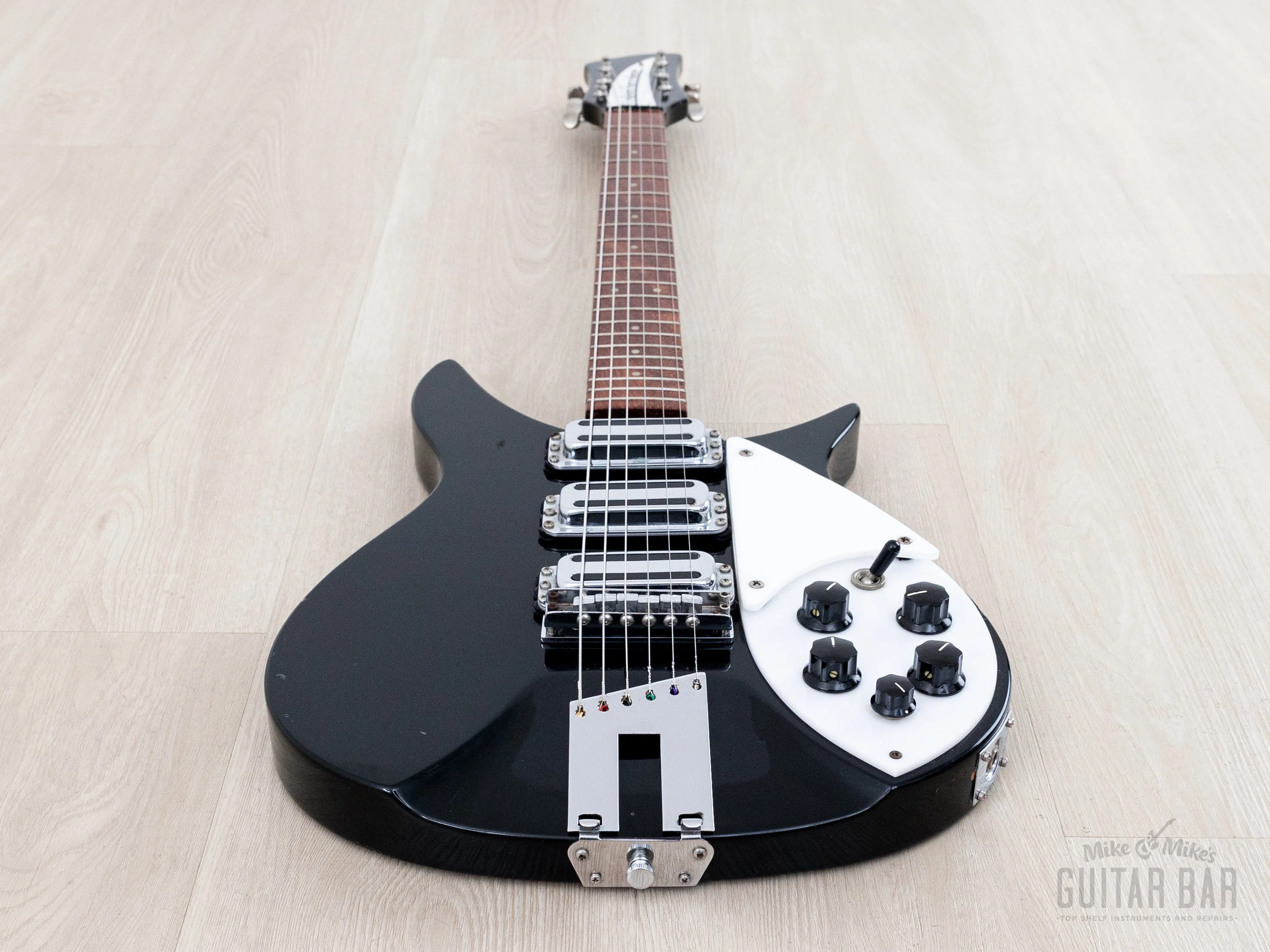 1994 Rickenbacker 350V63 Liverpool Jetglo, Full Scale w/ Hot Toaster Top Pickups, Case - Image 10