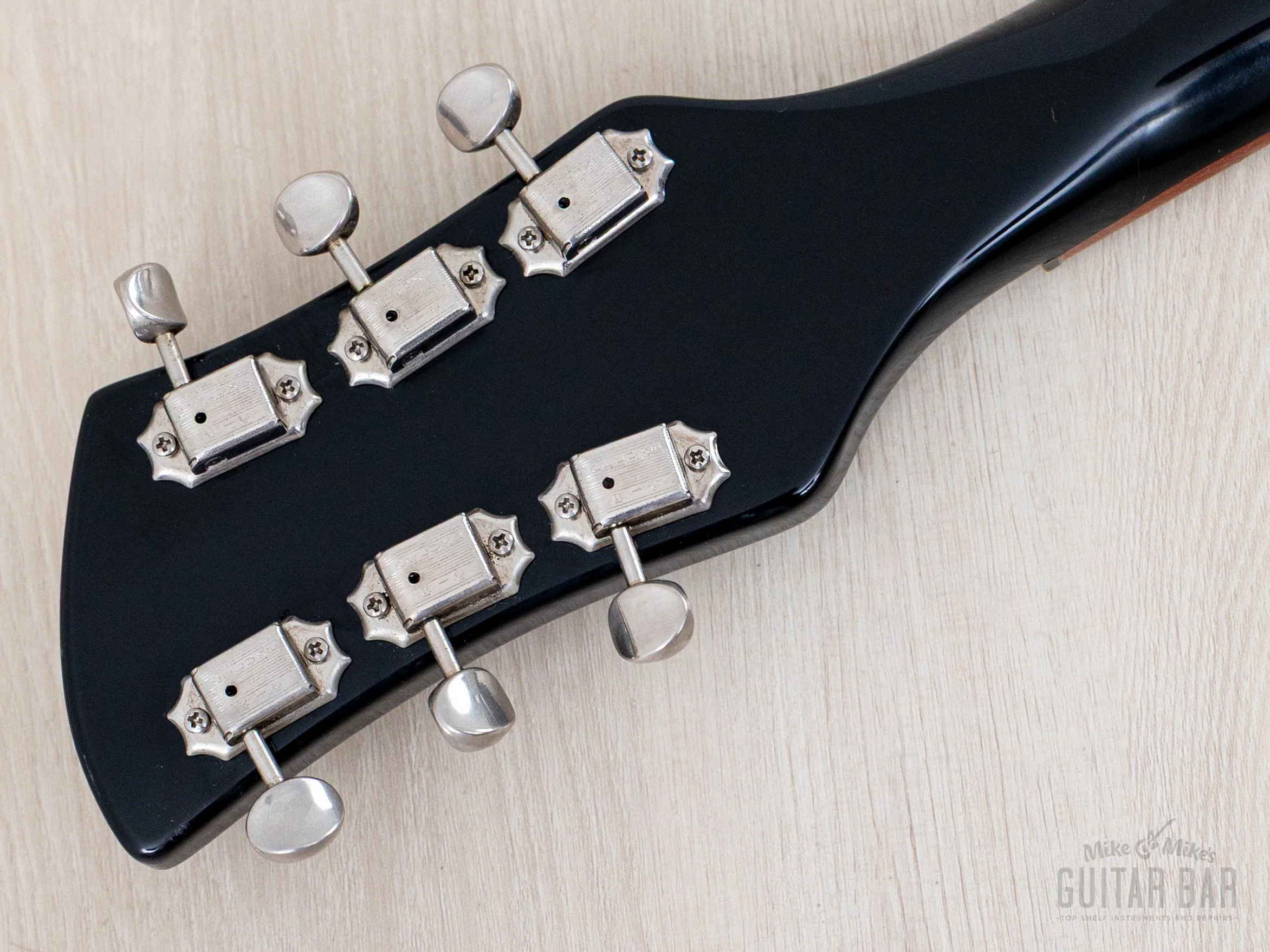 1994 Rickenbacker 350V63 Liverpool Jetglo, Full Scale w/ Hot Toaster Top Pickups, Case - Image 5