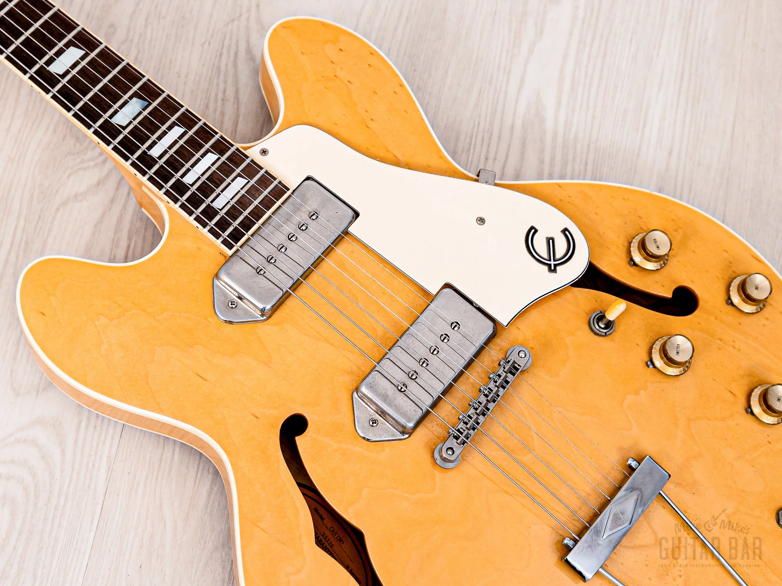 1995 Epiphone Casino Natural Near-Mint, Pre-Elitist Revolution, Japan Terada - Image 8