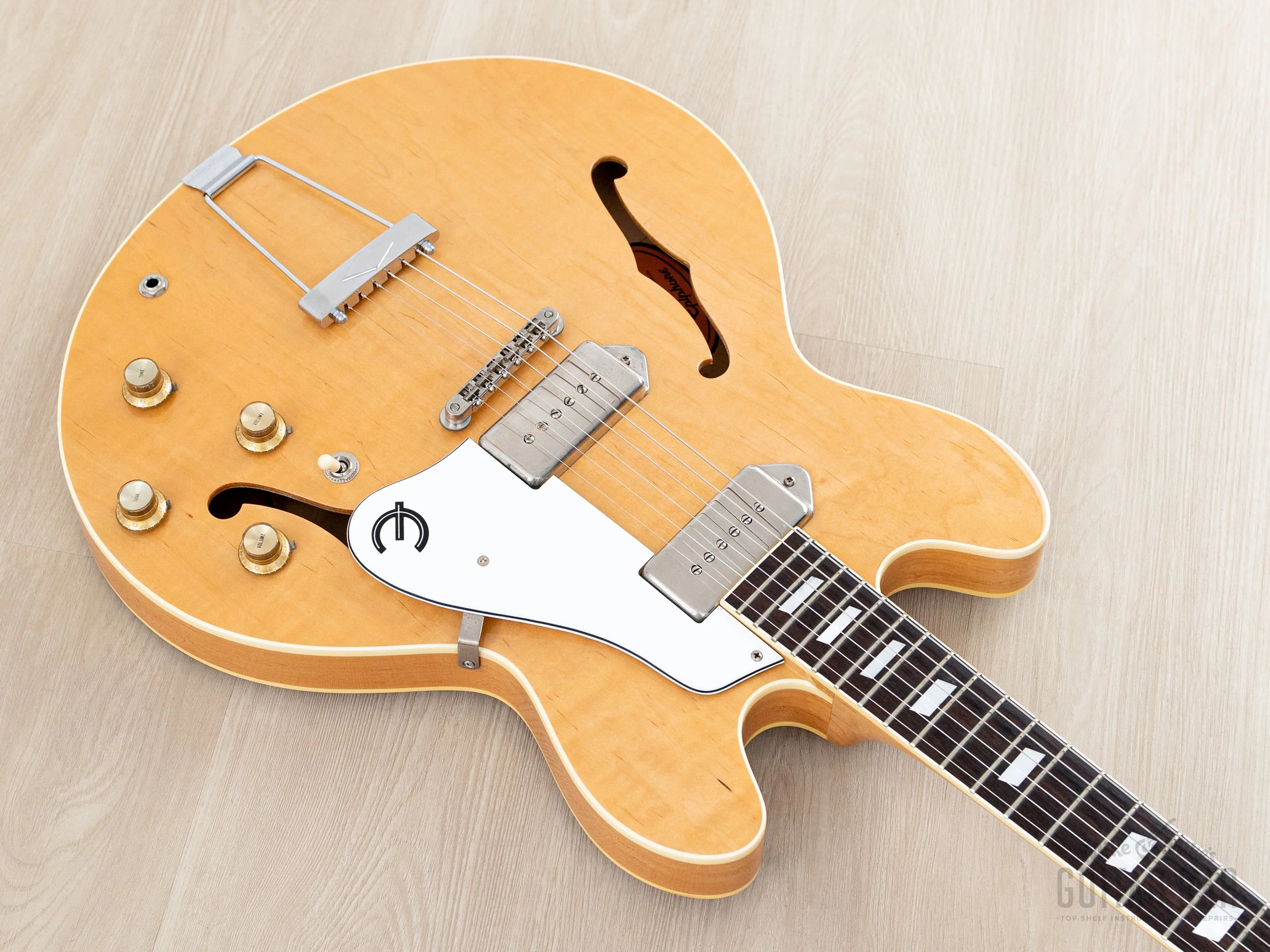 1990 Epiphone Casino Natural Near-Mint, Pre-Elitist Revolution w/ Case & Hangtag, Japan Terada - Image 10
