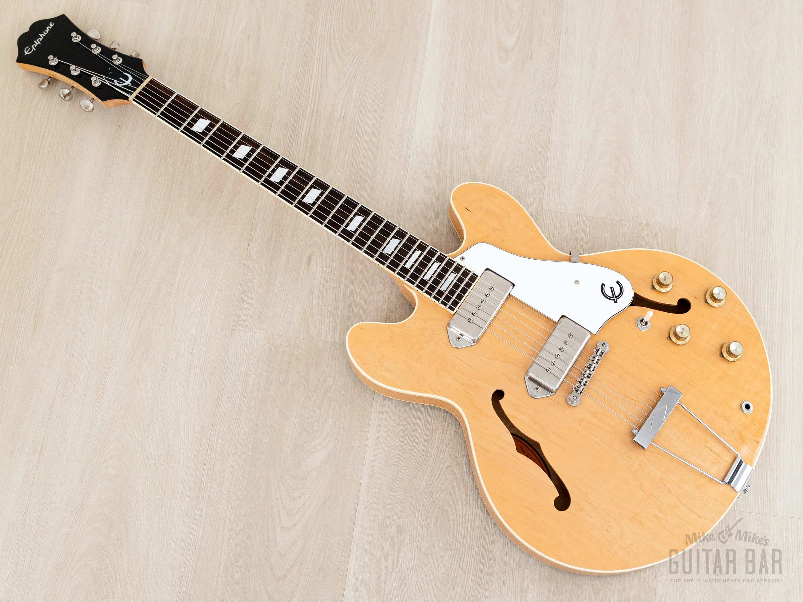 1990 Epiphone Casino Natural Near-Mint, Pre-Elitist Revolution w/ Case & Hangtag, Japan Terada - Image 13