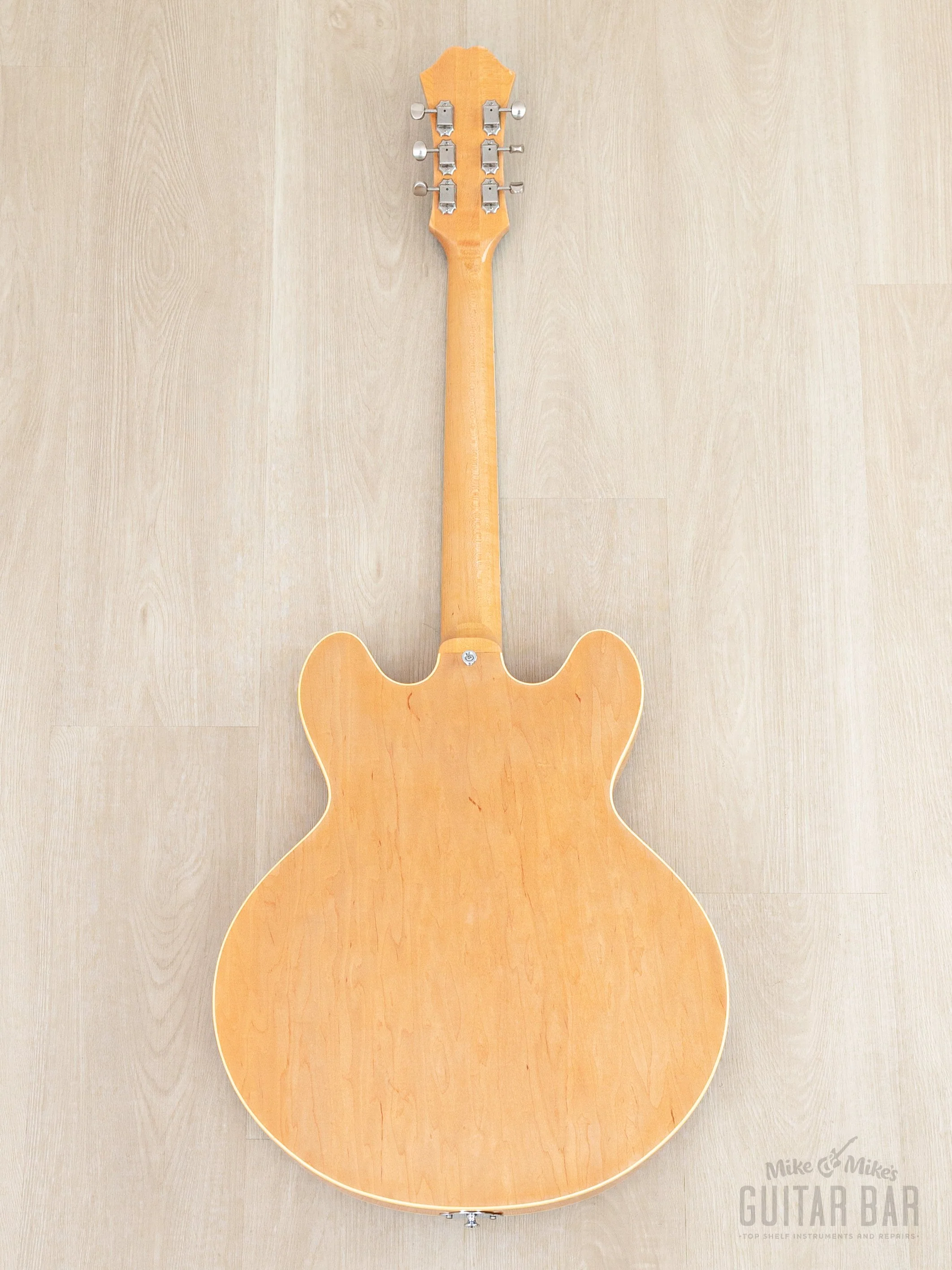 1990 Epiphone Casino Natural Near-Mint, Pre-Elitist Revolution w/ Case & Hangtag, Japan Terada - Image 3