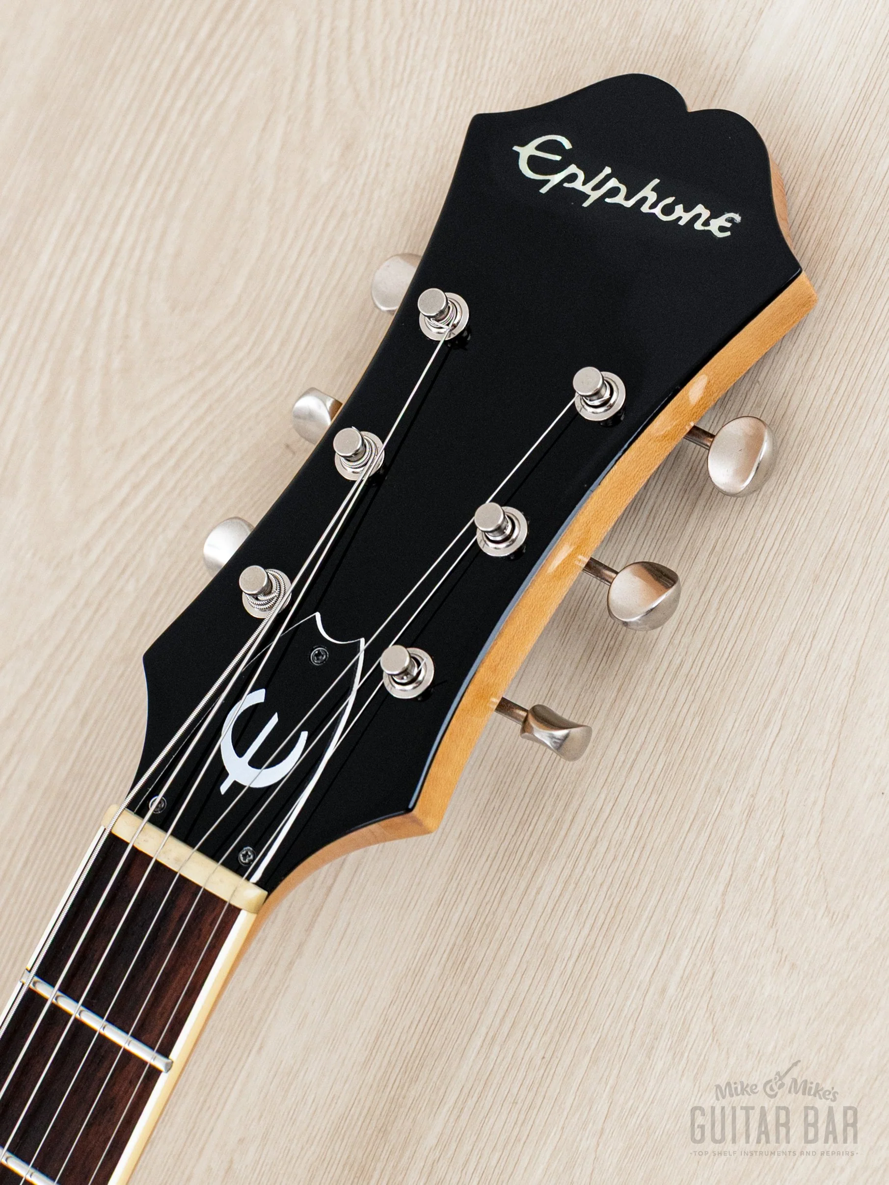 1990 Epiphone Casino Natural Near-Mint, Pre-Elitist Revolution w/ Case & Hangtag, Japan Terada - Image 4