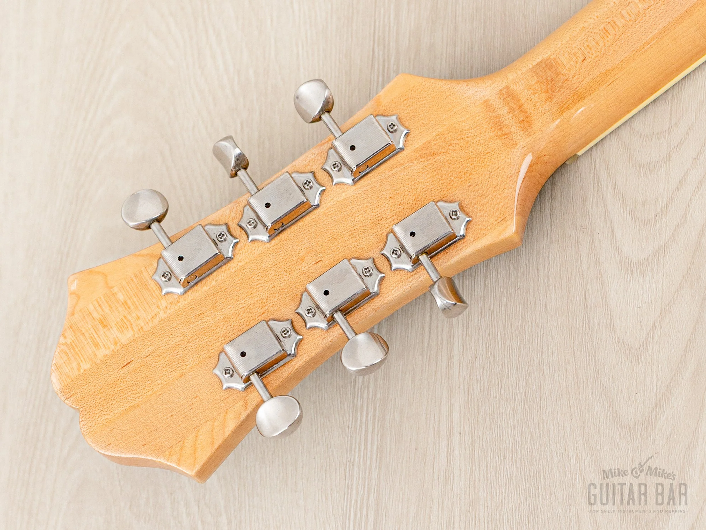 1990 Epiphone Casino Natural Near-Mint, Pre-Elitist Revolution w/ Case & Hangtag, Japan Terada - Image 5