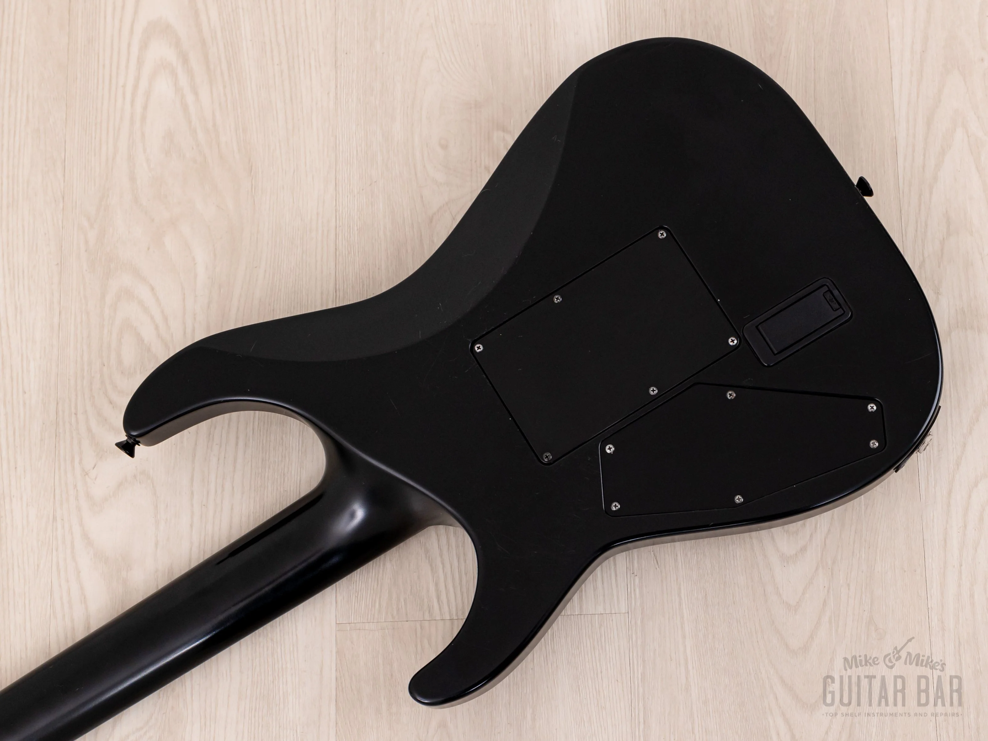 1995 ESP Custom Shop Horizon-Custom SSH Superstrat Black Satin w/ Floyd Rose, Case - Image 15