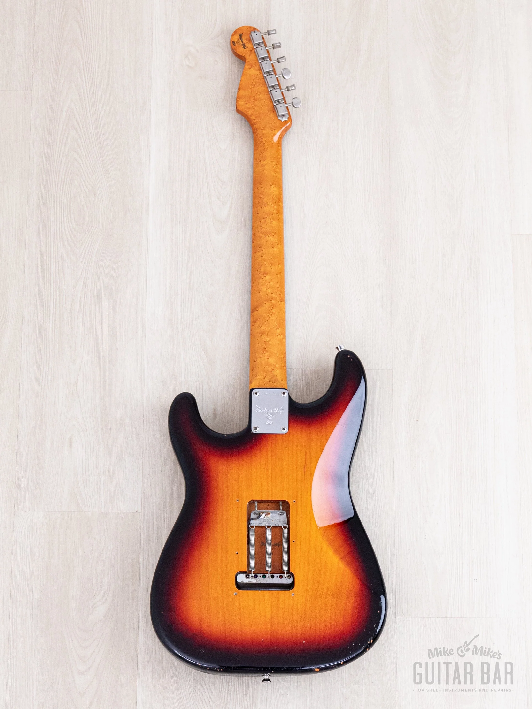 1995 Fender Custom Shop 1962 Stratocaster Yamano Special Sunburst w/ Birdseye Neck & Case - Image 3