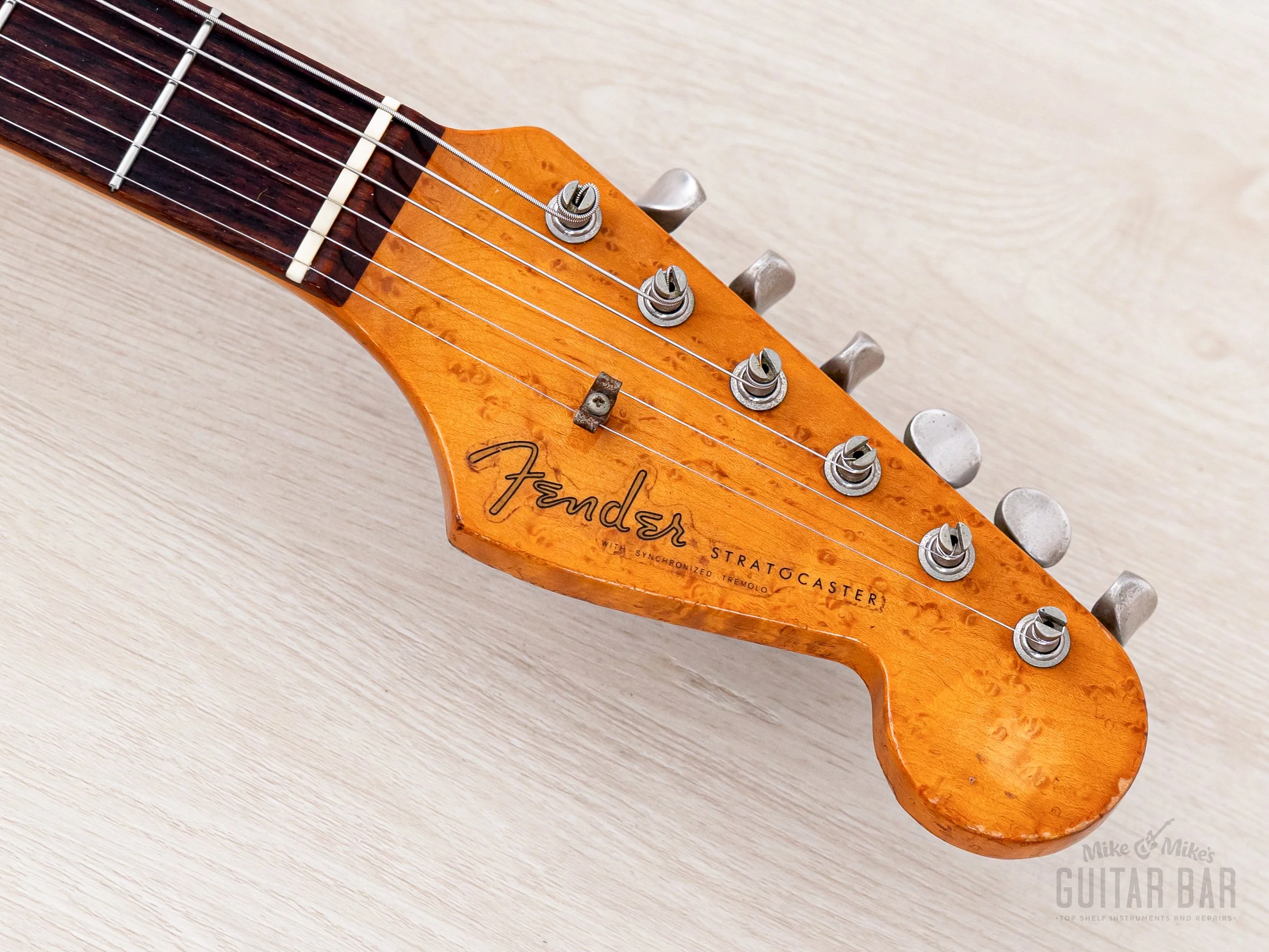 1995 Fender Custom Shop 1962 Stratocaster Yamano Special Sunburst w/ Birdseye Neck & Case - Image 4