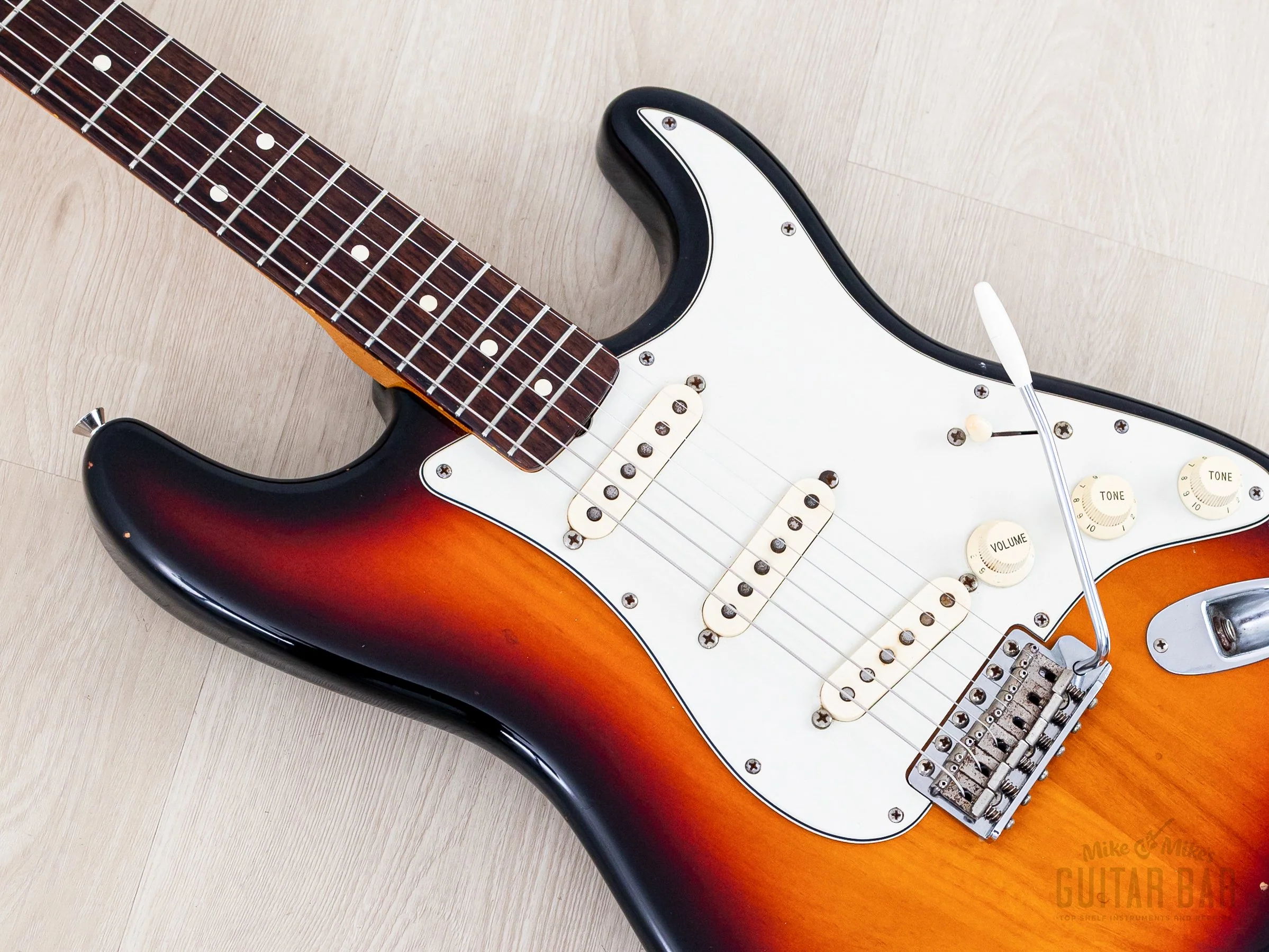 1995 Fender Custom Shop 1962 Stratocaster Yamano Special Sunburst w/ Birdseye Neck & Case - Image 7