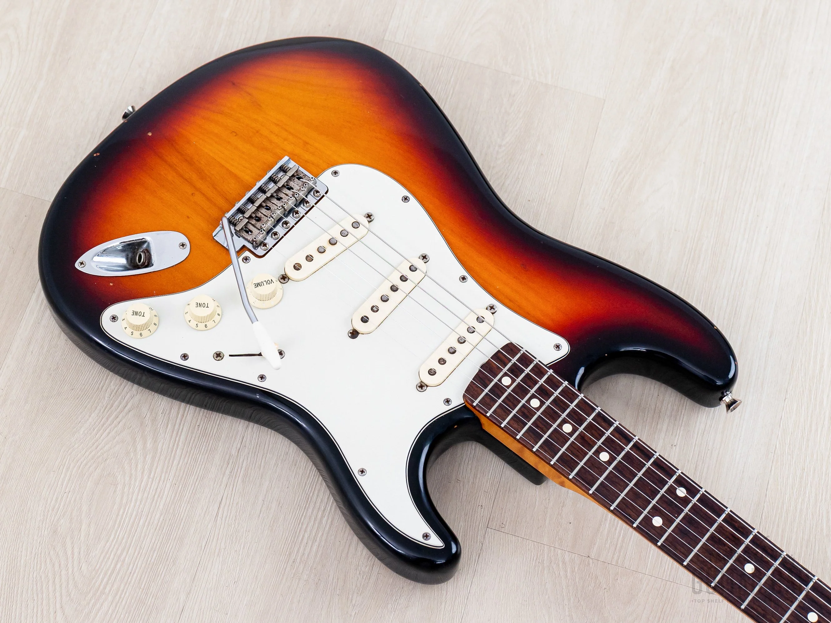 1995 Fender Custom Shop 1962 Stratocaster Yamano Special Sunburst w/ Birdseye Neck & Case - Image 9