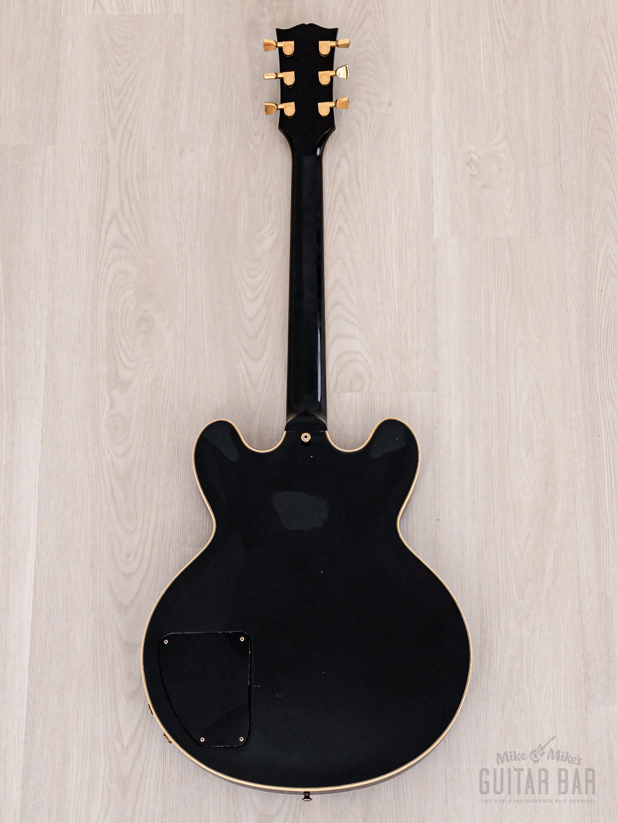 1995 Gibson BB King Lucille ES-355 Semi-Hollowbody Guitar Ebony Stereo w/ Case - Image 3