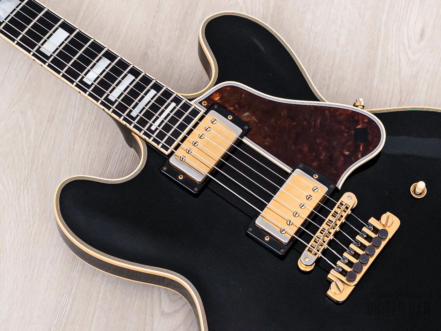 1995 Gibson BB King Lucille ES-355 Semi-Hollowbody Guitar Ebony Stereo w/ Case - Image 7