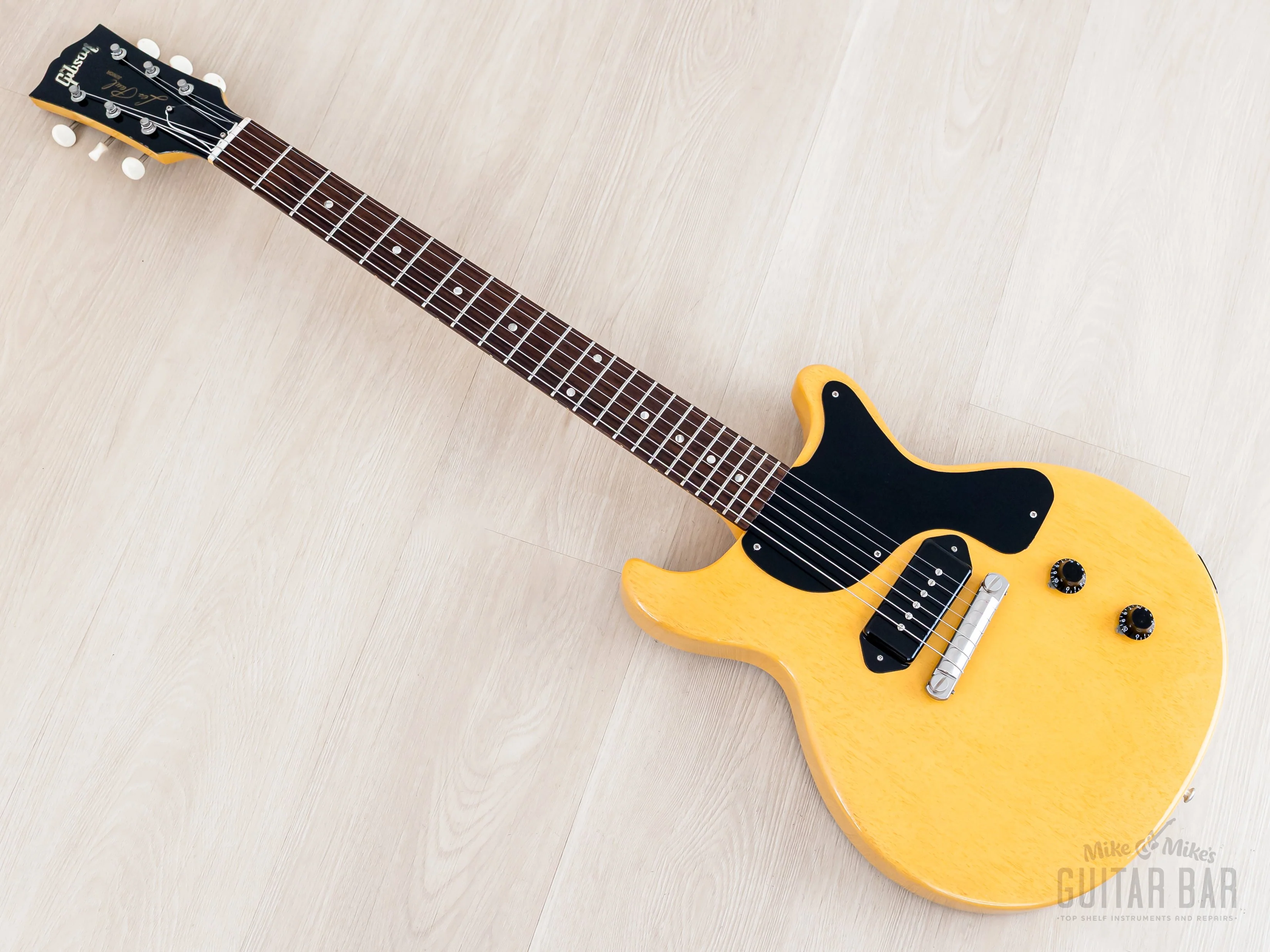 1995 Gibson Custom Shop Historic 1958 Les Paul Junior Double Cut TV Yellow w/ Case - Image 11