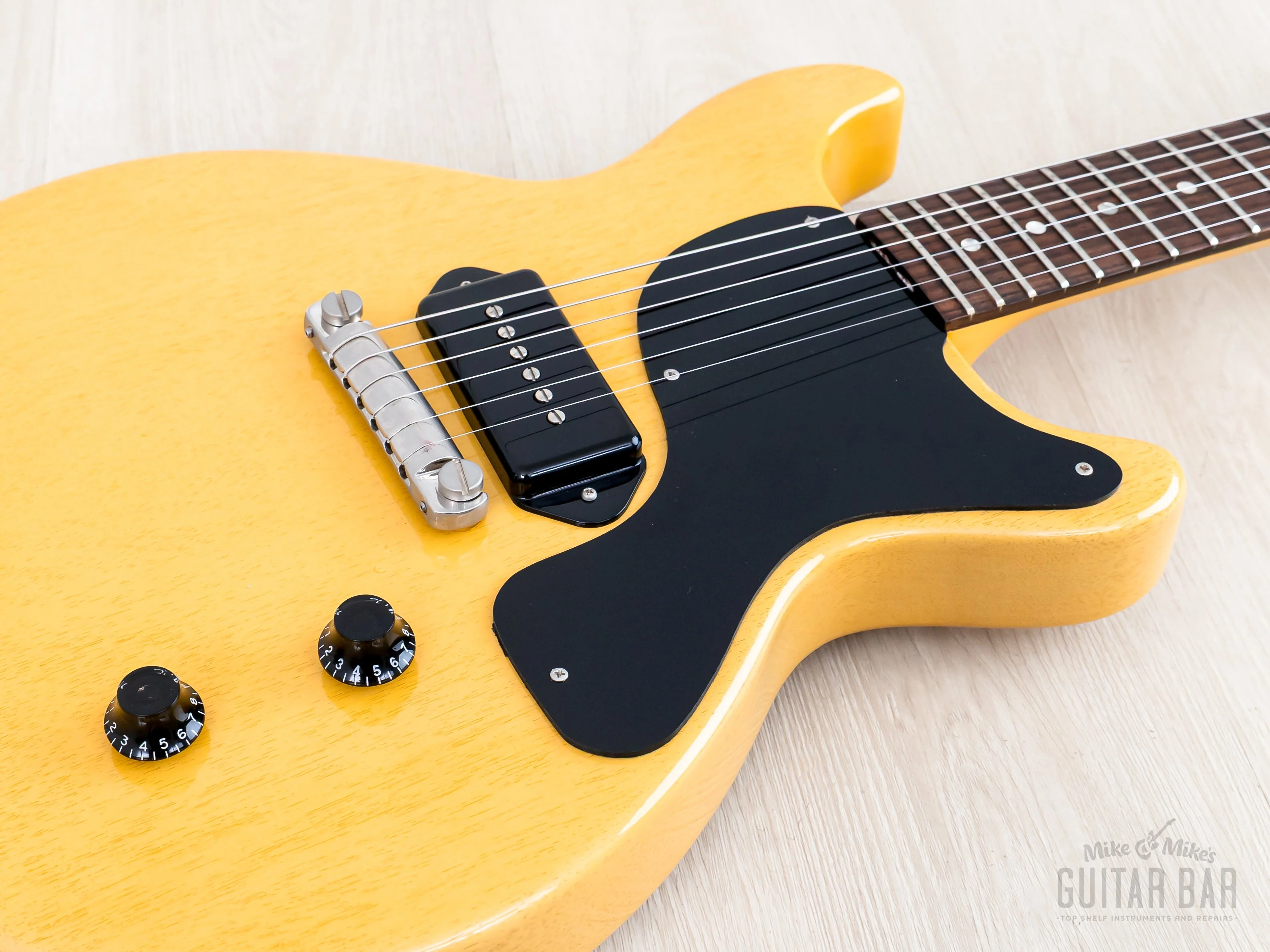 1995 Gibson Custom Shop Historic 1958 Les Paul Junior Double Cut TV Yellow w/ Case - Image 6