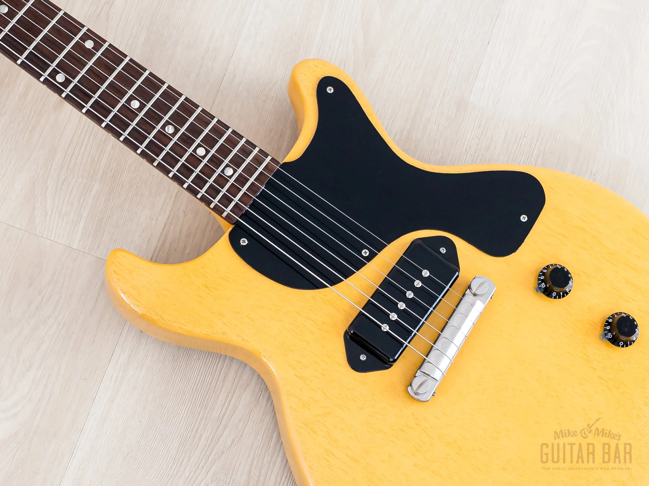 1995 Gibson Custom Shop Historic 1958 Les Paul Junior Double Cut TV Yellow w/ Case - Image 7