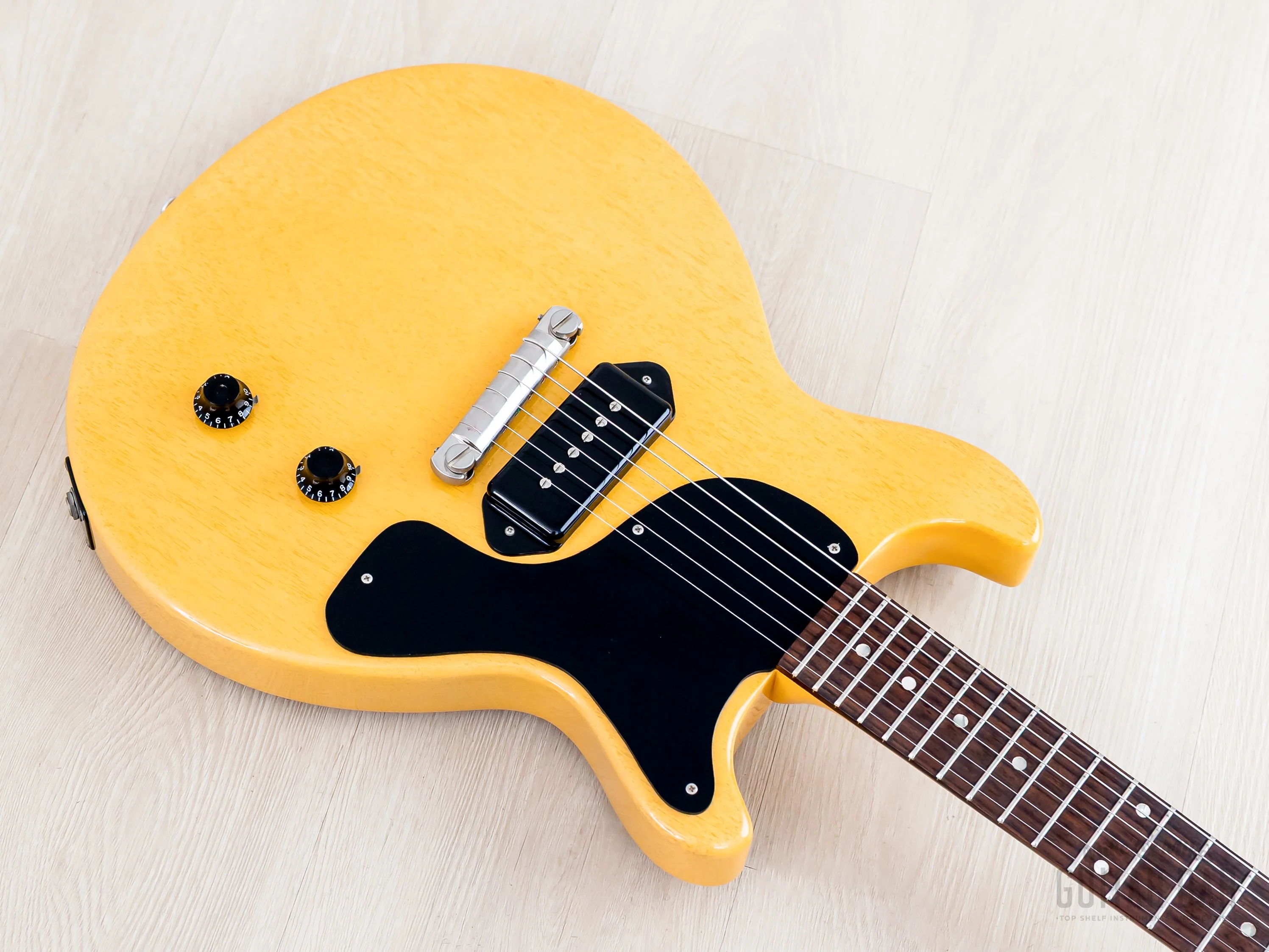1995 Gibson Custom Shop Historic 1958 Les Paul Junior Double Cut TV Yellow w/ Case - Image 8